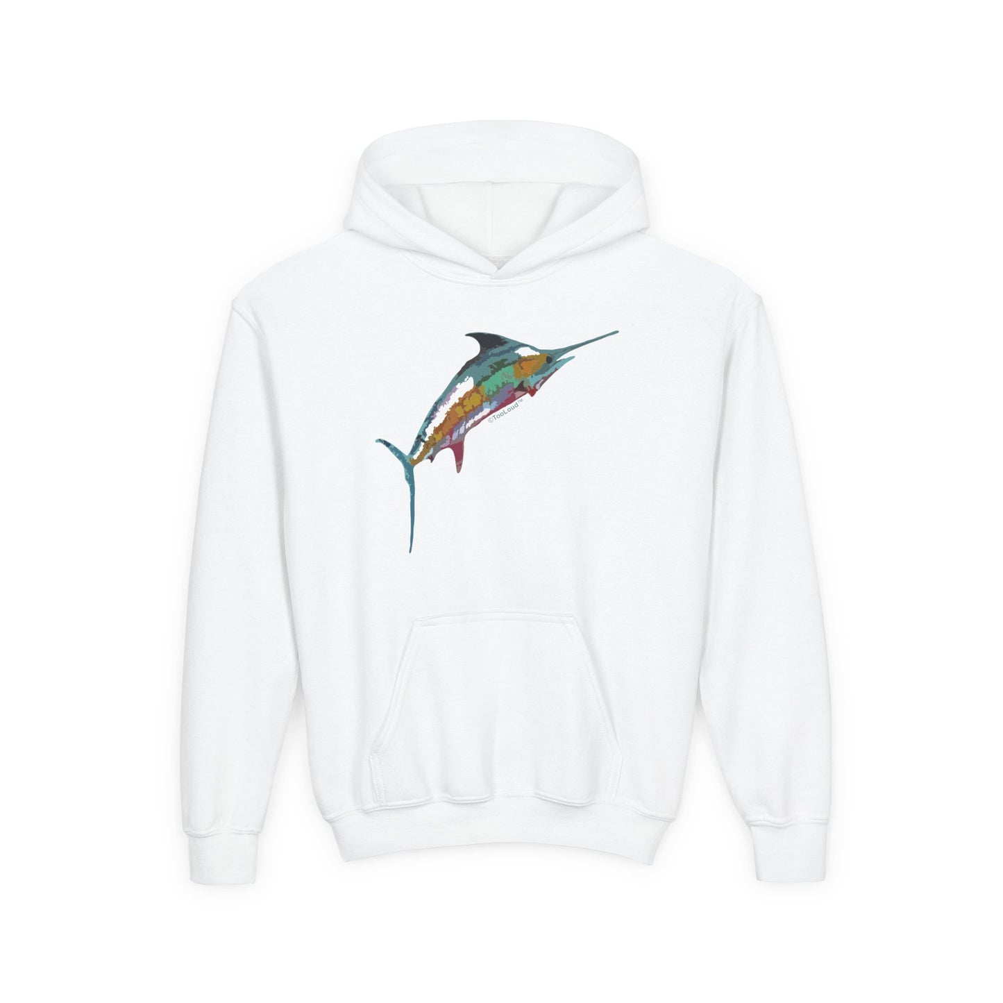 Colorful Vector Swordfish Youth Children's Hoodie by TOOLOUD