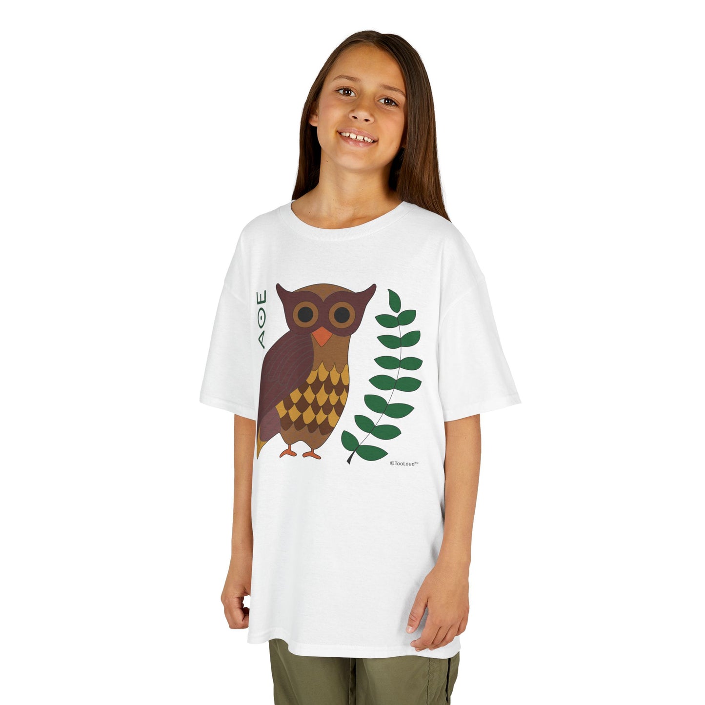 Owl of Athena Children’s T-Shirt by TOOLOUD