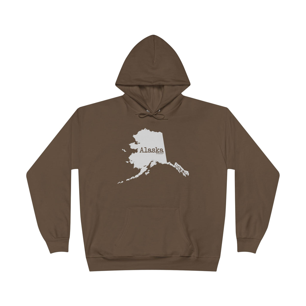Alaska – United States Shape Dark Hoodie Sweatshirt by TOOLOUD