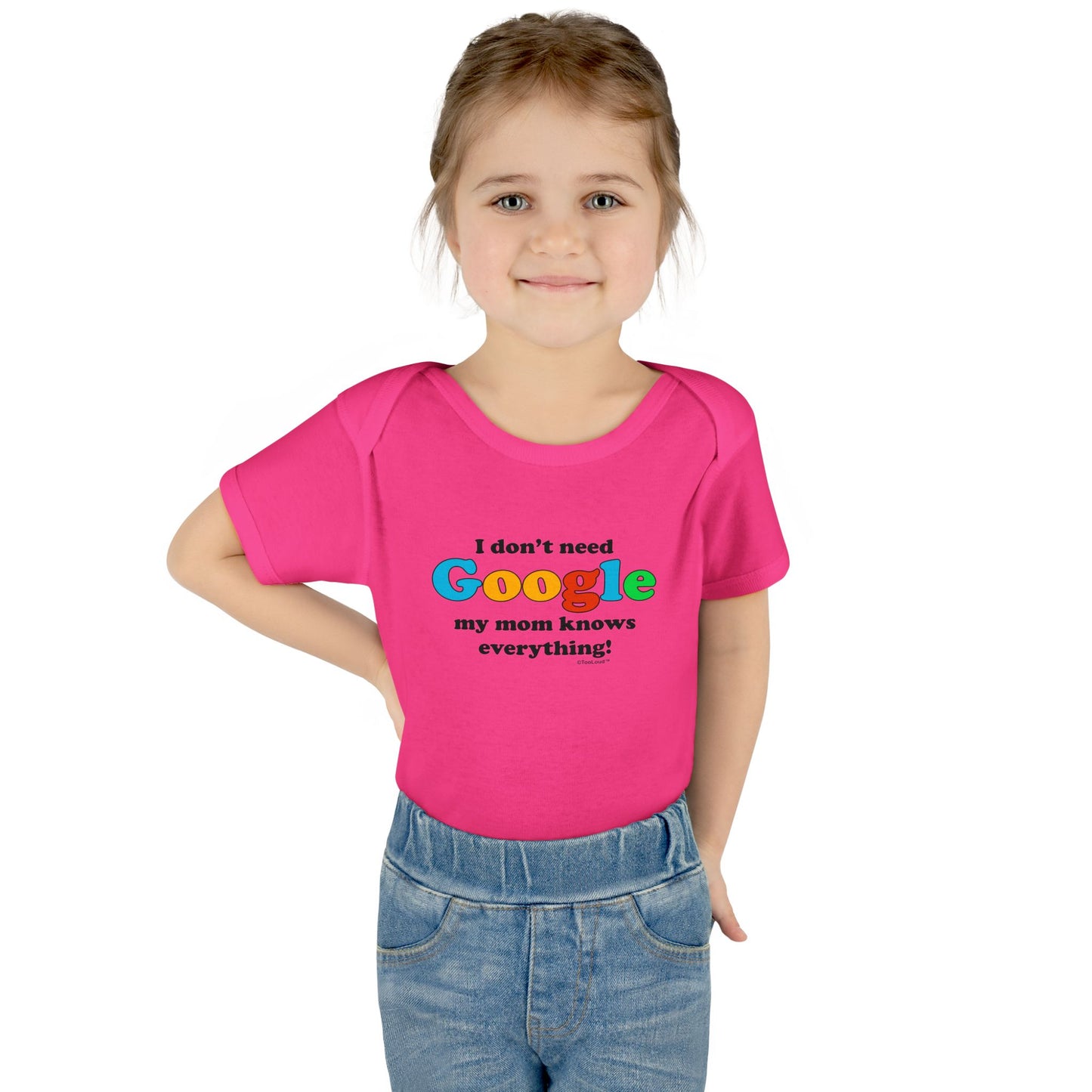 I Don't Need Google - Mom Baby Romper Bodysuit by TOOLOUD