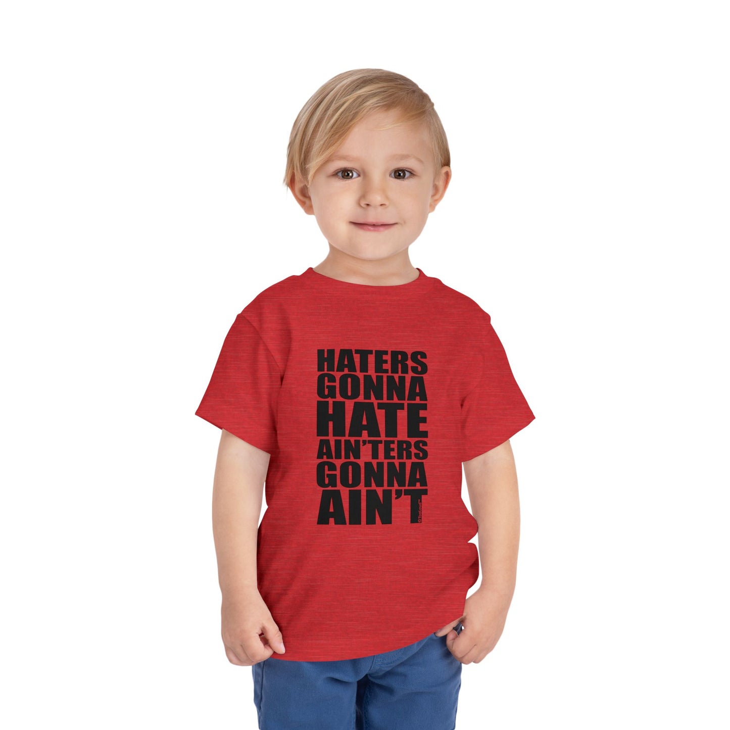 Haters Gonna Hate Ainters Gonna Aint Toddler T-Shirt by TOOLOUD