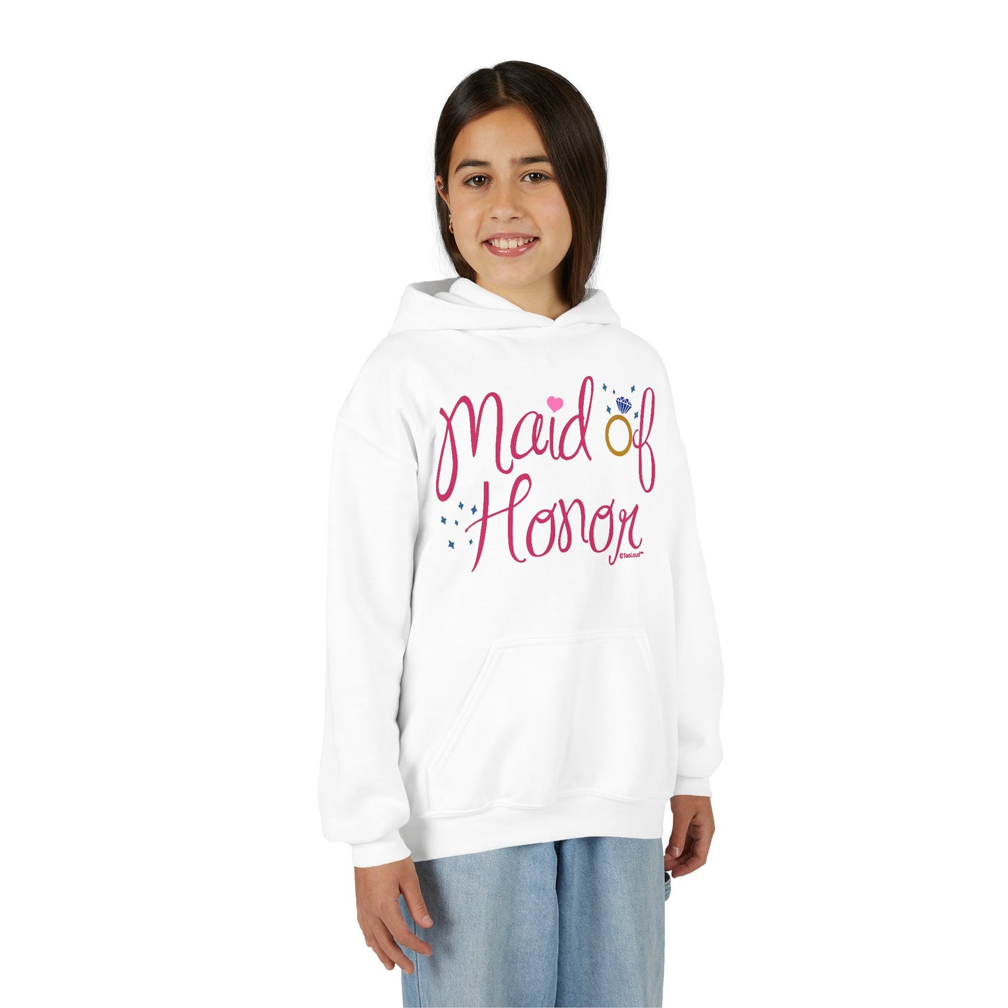 Maid of Honor – Diamond Ring Design – Color Youth Children’s Hoodie by TOOLOUD™