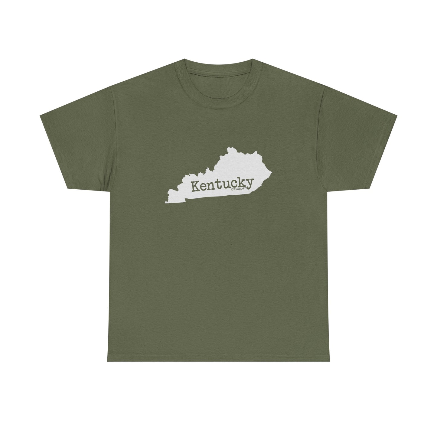 Kentucky – United States Shape Adult Dark T-Shirt by TOOLOUD