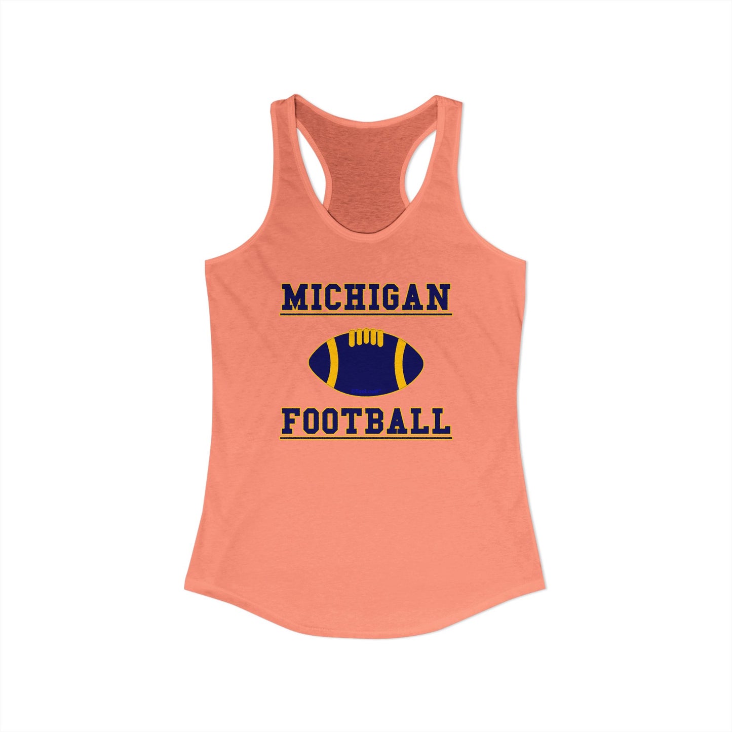 Michigan Football Women’s Racerback Tank Top by TOOLOUD