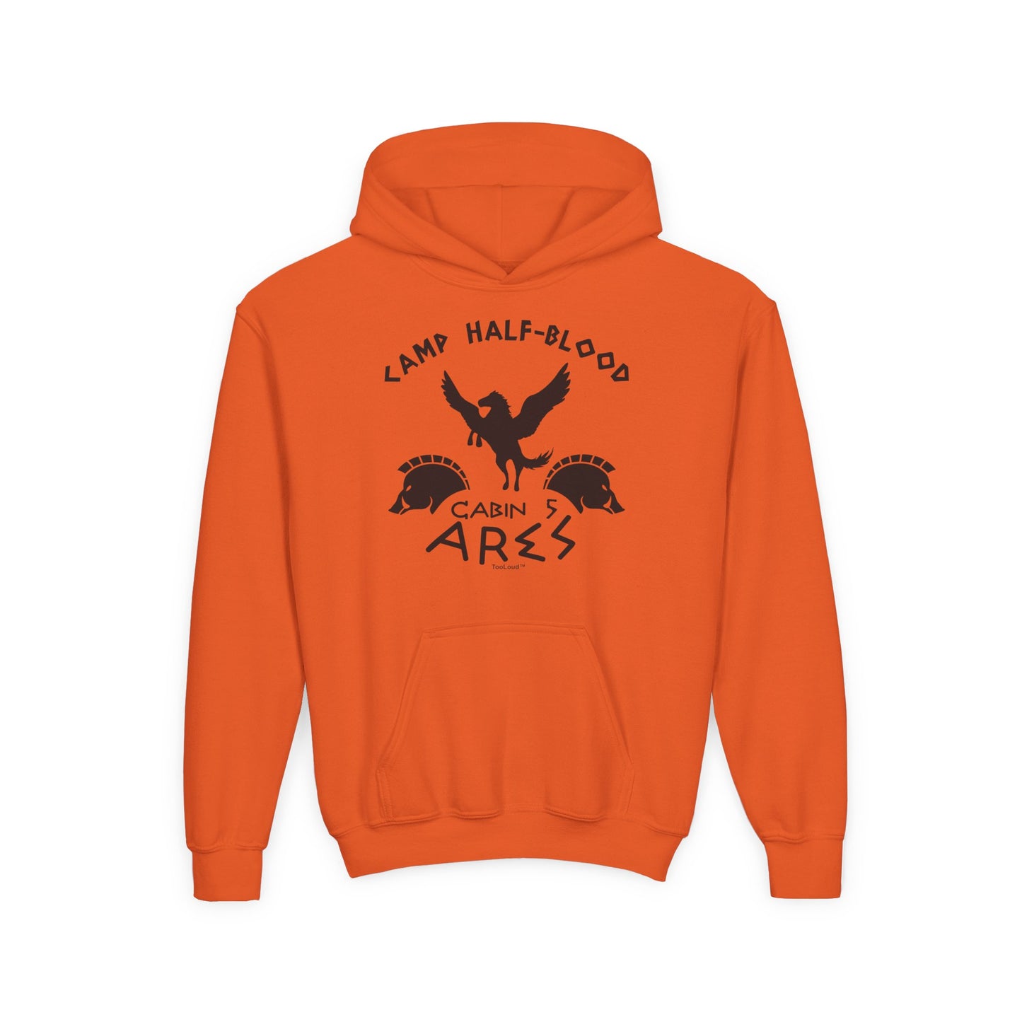 Camp Half Blood Cabin 5 Ares Youth Children’s Hoodie by TOOLOUD