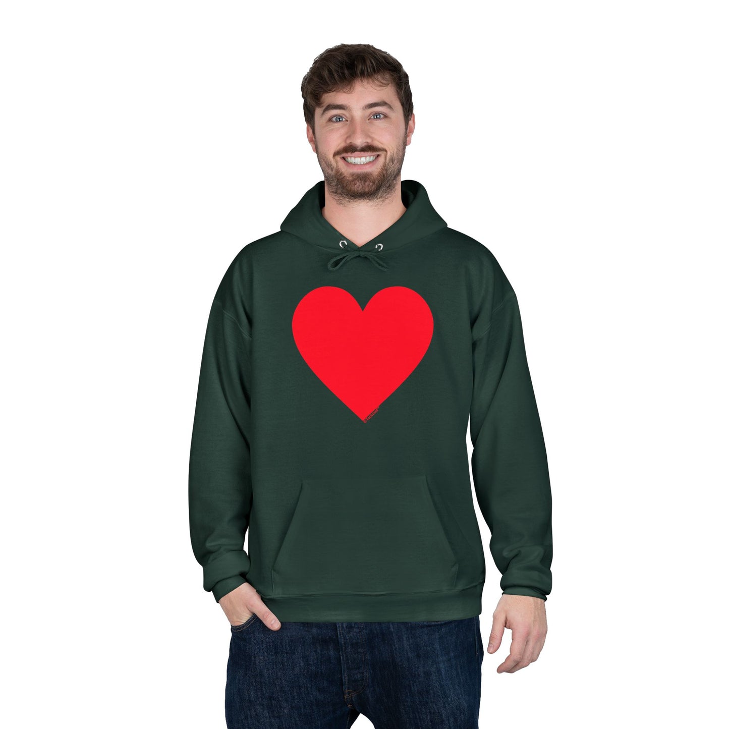 TOOLOUD Big Red Heart Valentine's Day Dark Unisex Hoodie Sweatshirt
