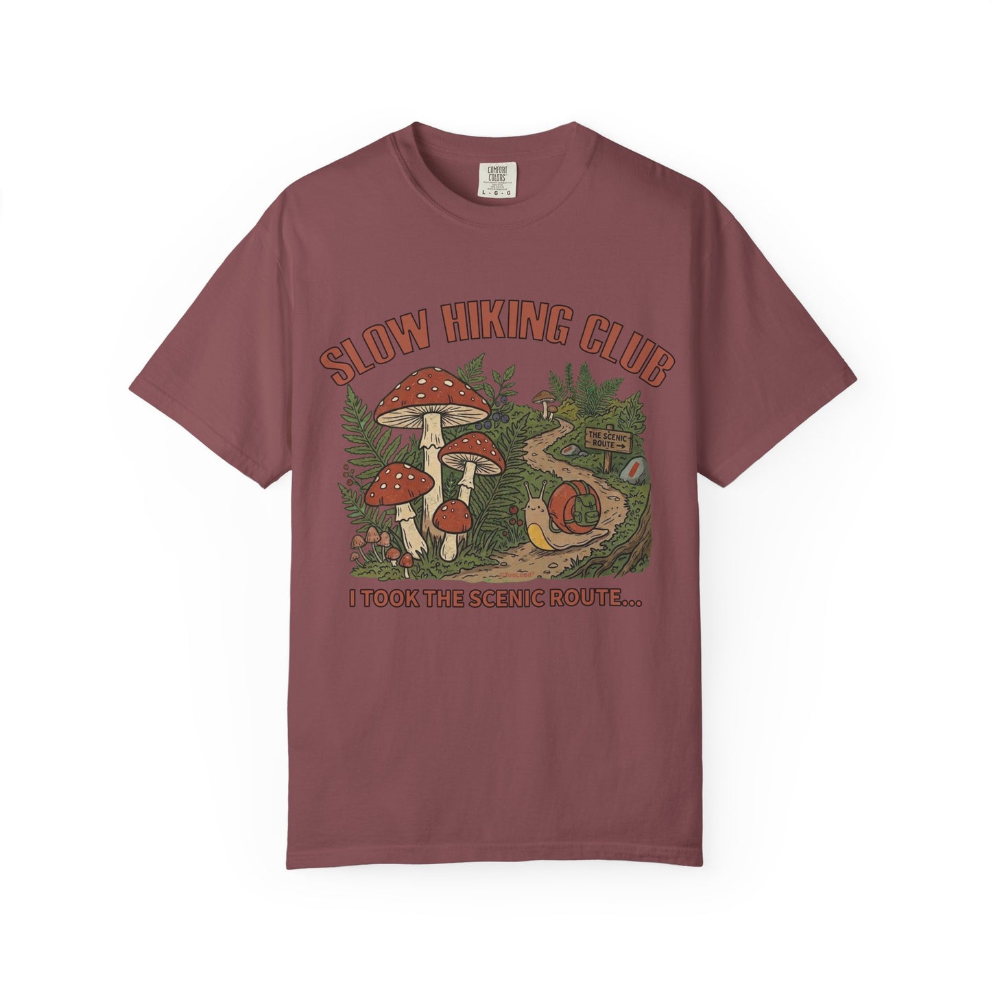 Slow Hiking Club Unisex Garment-Dyed Adult T-shirt
