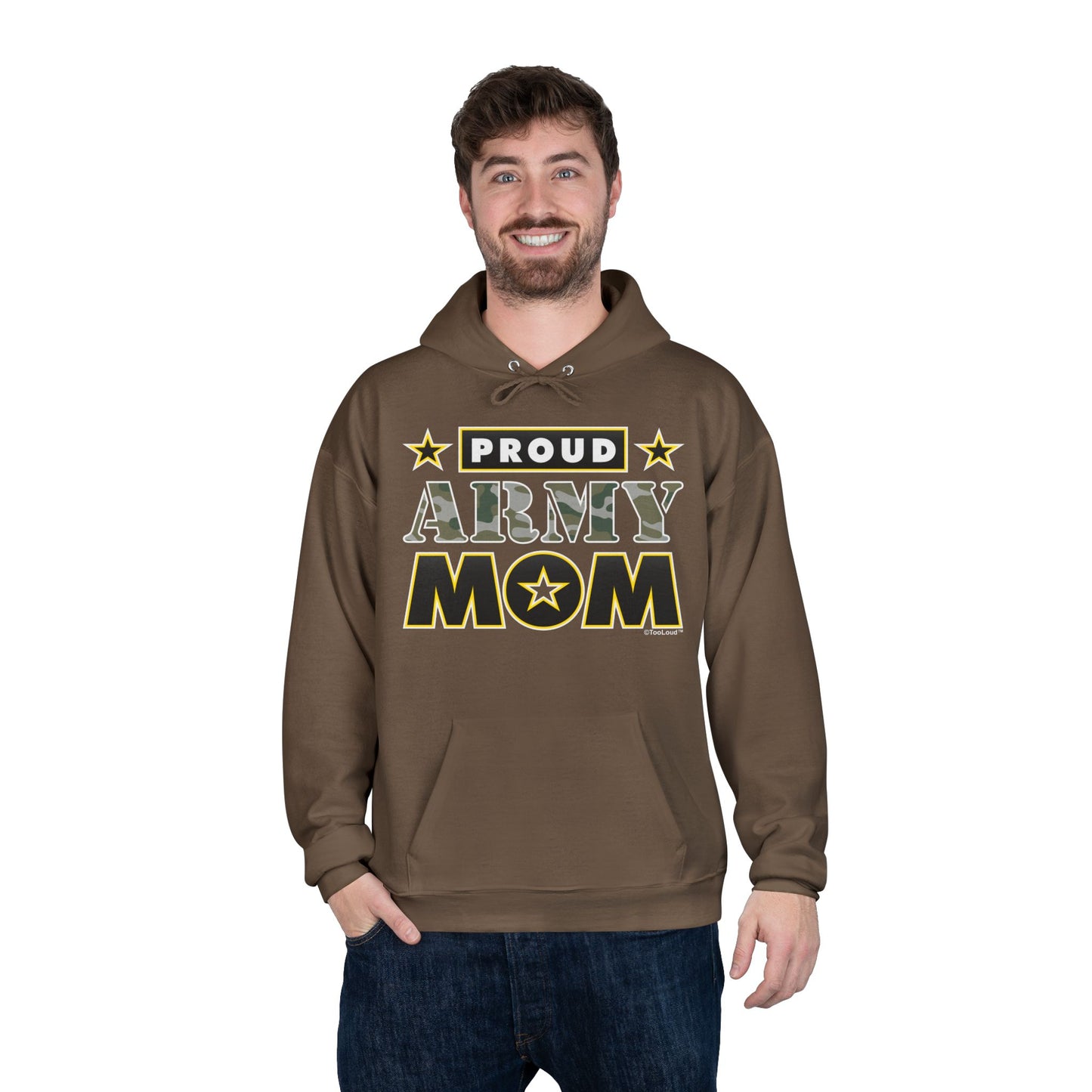 Proud Army Mom Dark Sweatshirt Hoodie by TOOLOUD™