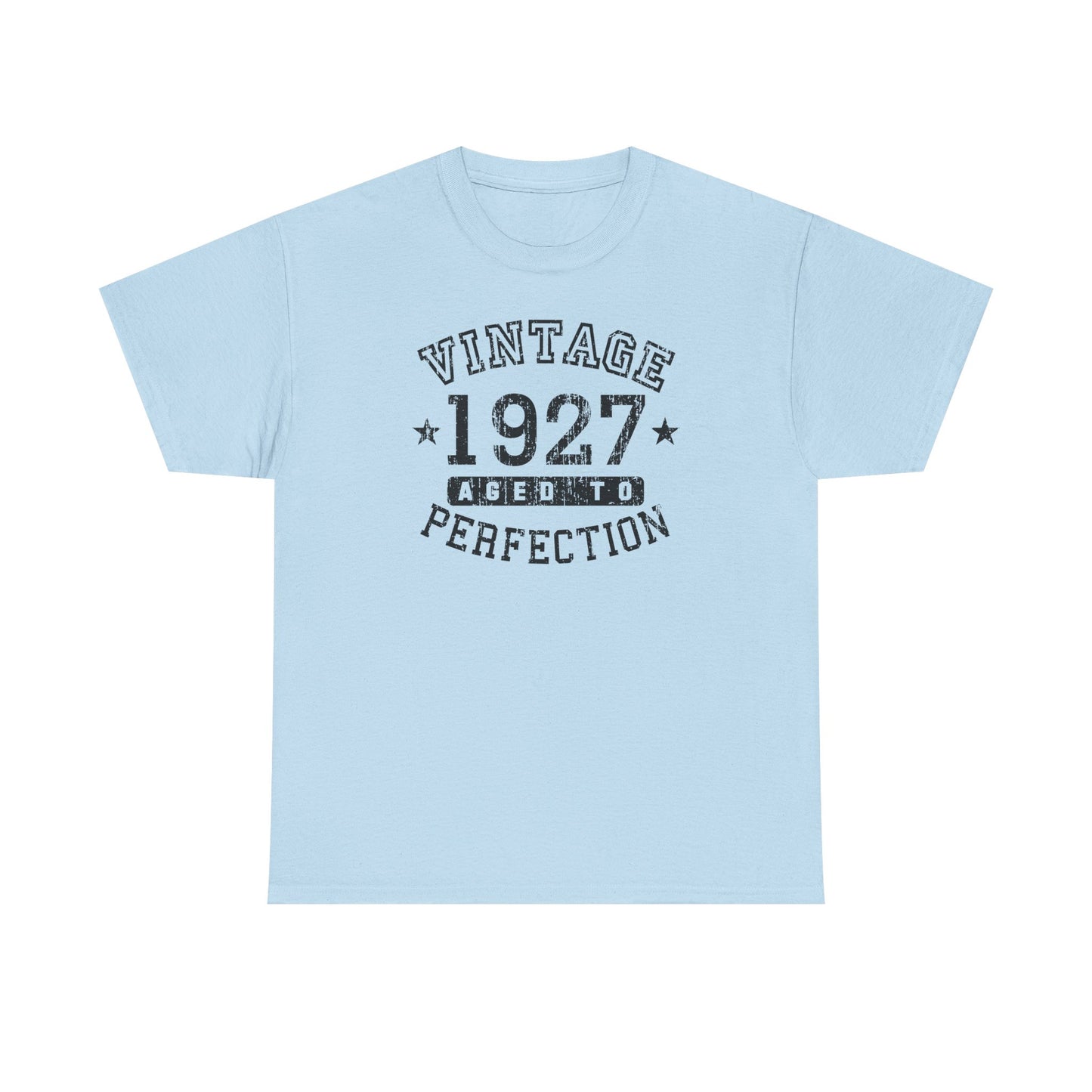 1927 – Adult Unisex Vintage Birth Year Aged to Perfection Birthday T-Shirt by TOOLOUD