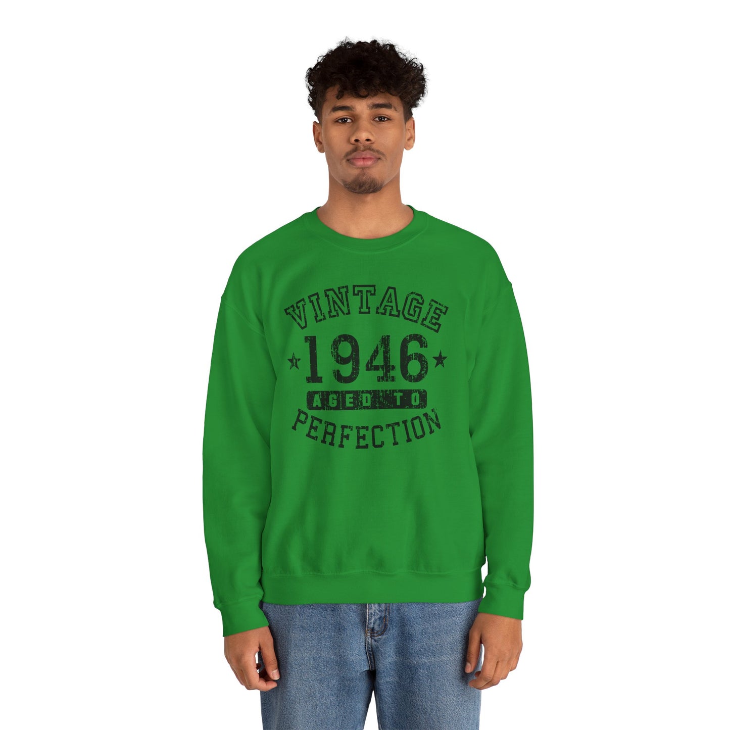 1946 - Vintage Birth Year Sweatshirt Adults Unisex by TOOLOUD