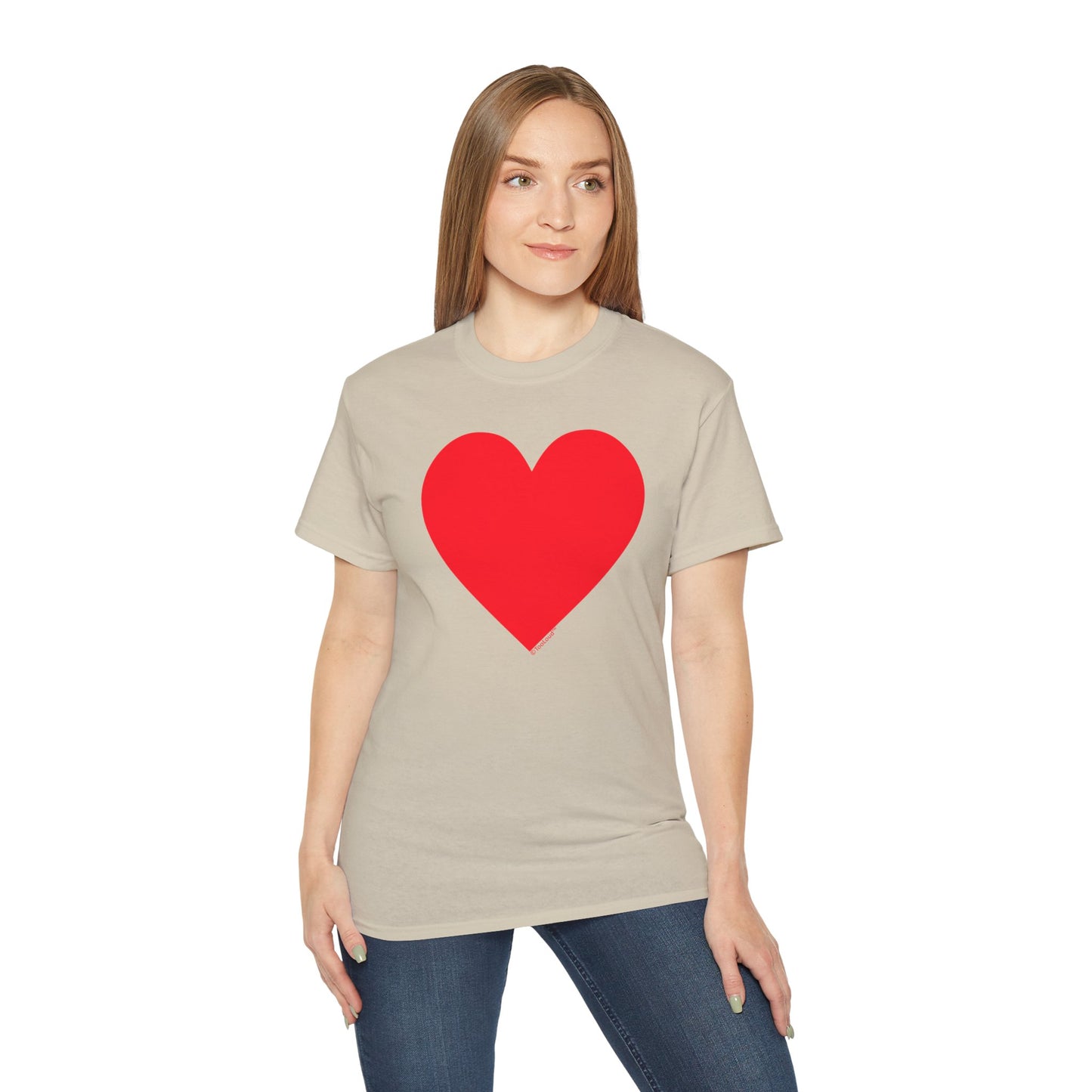 Big Red Heart Valentine's Day Women's T-Shirt by TOOLOUD