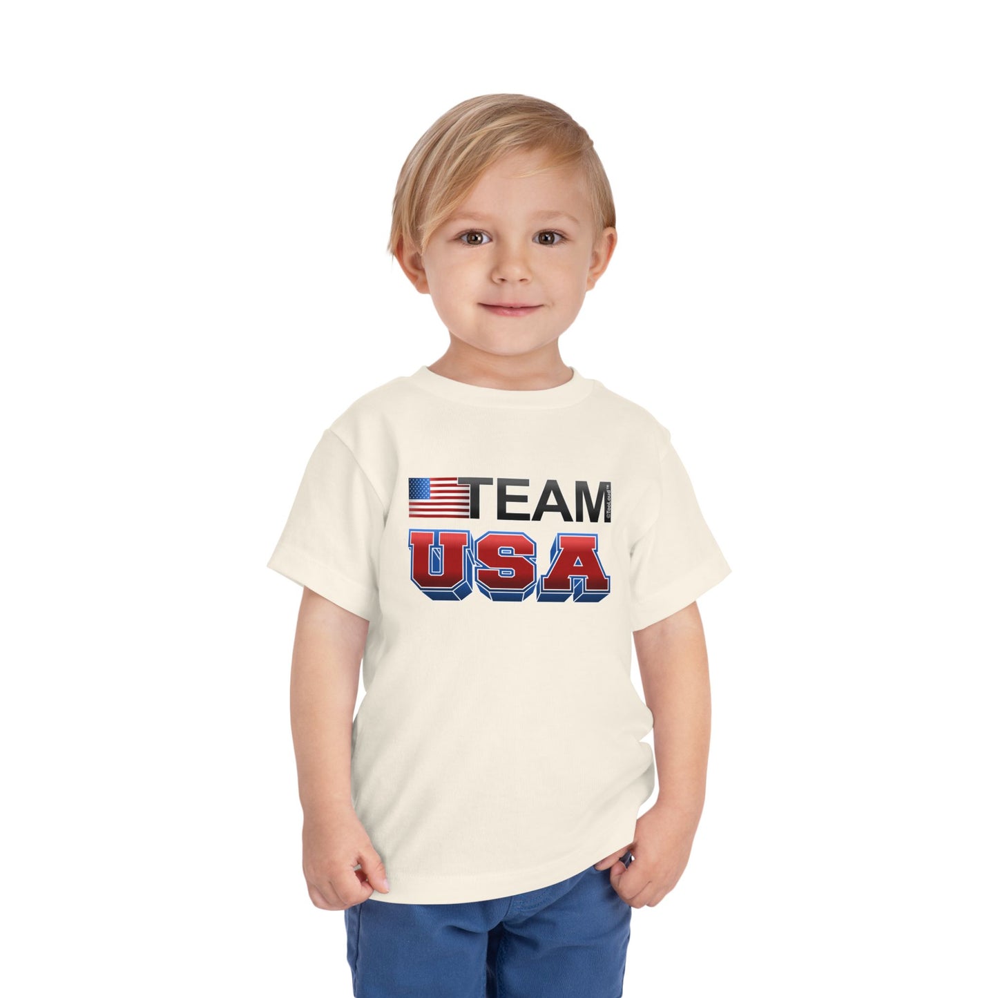 Sporty Team USA Toddler T-Shirt by TOOLOUD