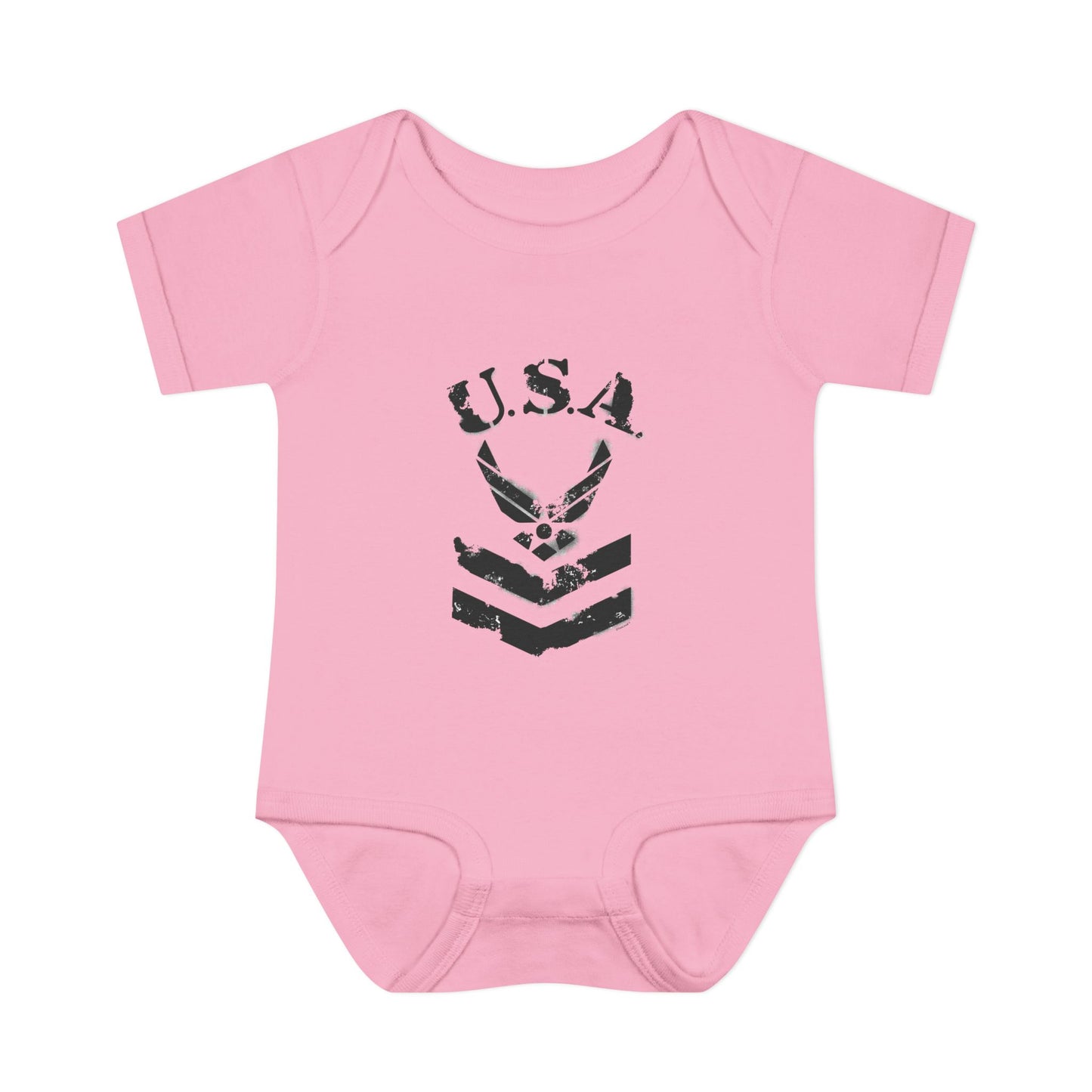USA Military Air Force Stencil Logo Infant One Piece Bodysuit by TOOLOUD™