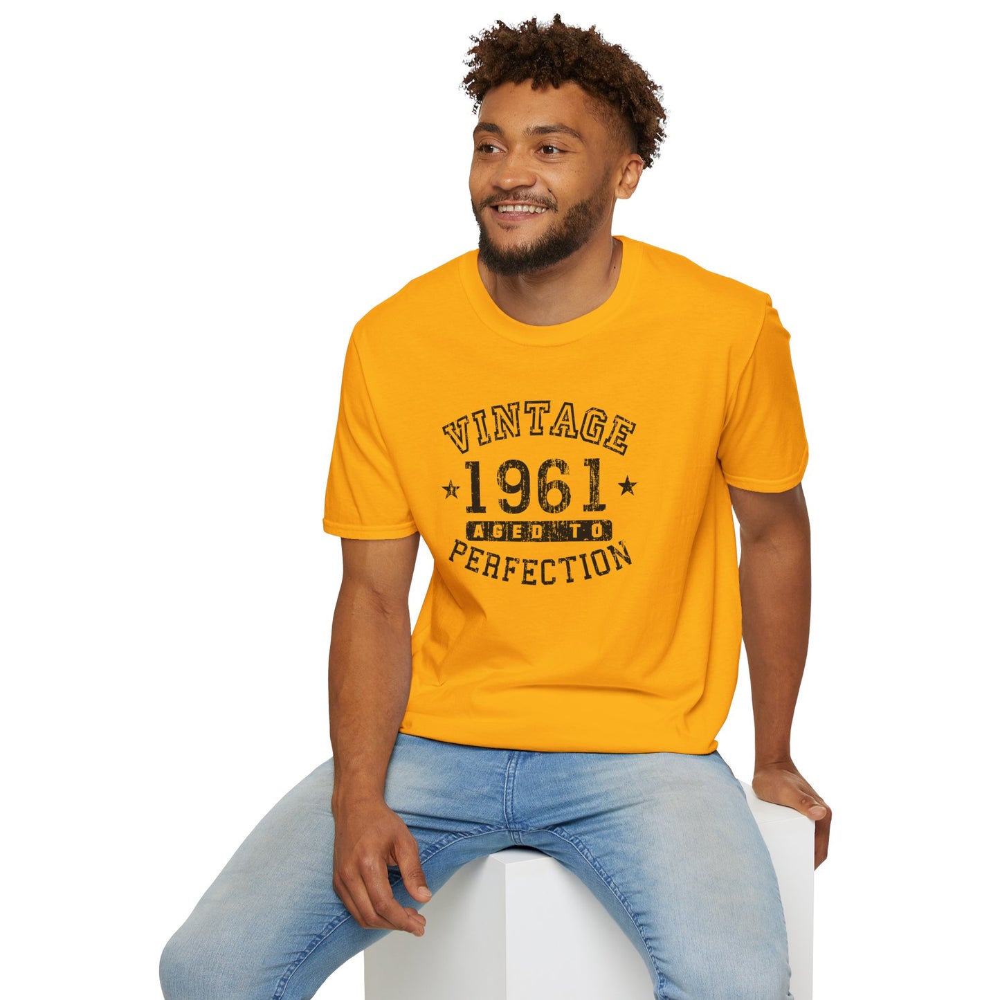 Customized Retro Birth Year Worn-In Unisex Tee for Adults – Exclusively by TooLoud