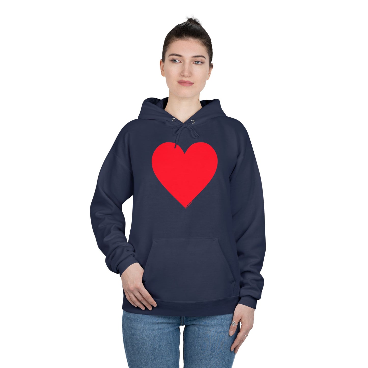 TOOLOUD Big Red Heart Valentine's Day Dark Unisex Hoodie Sweatshirt