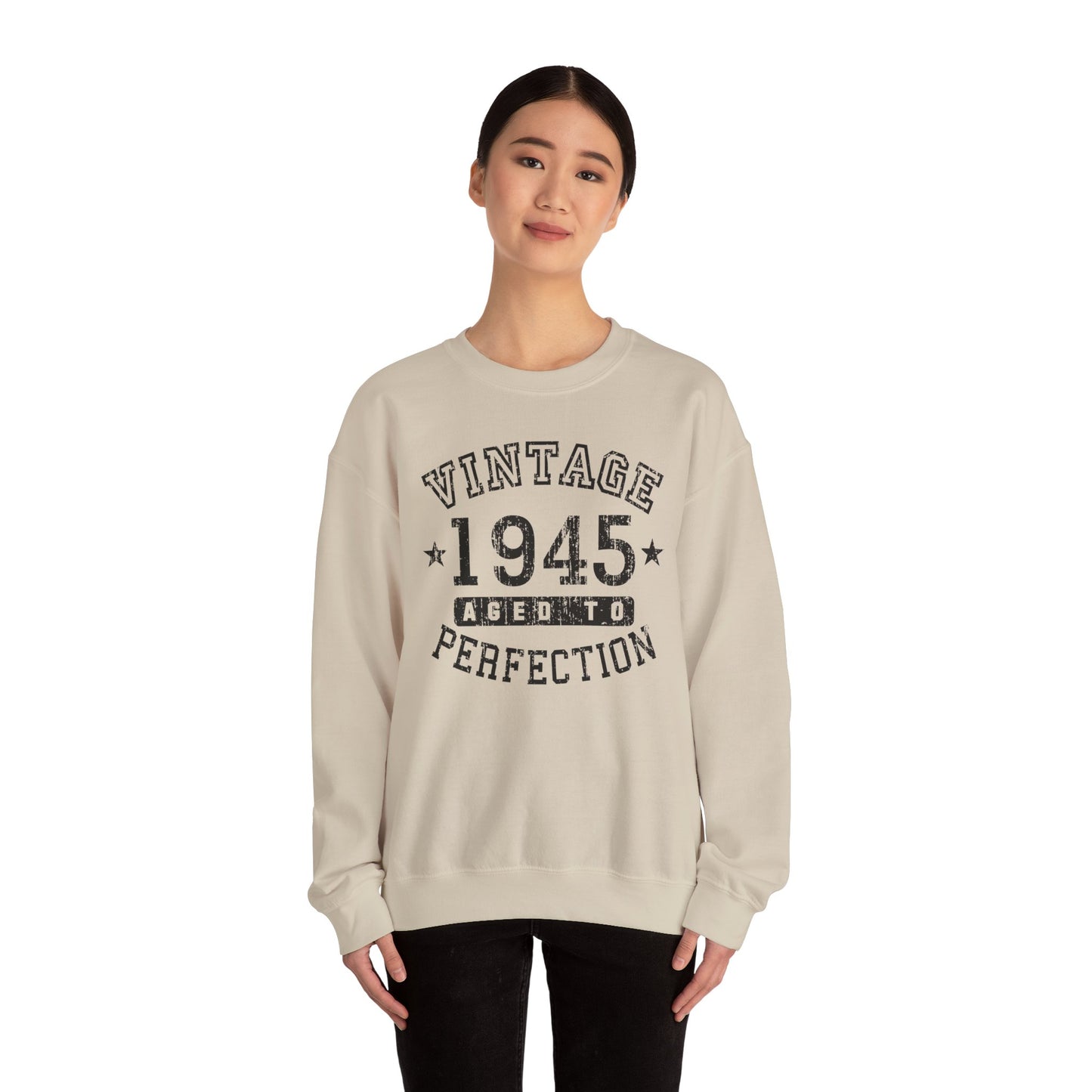 1945 - Vintage Birth Year Sweatshirt Adults Unisex by TOOLOUD