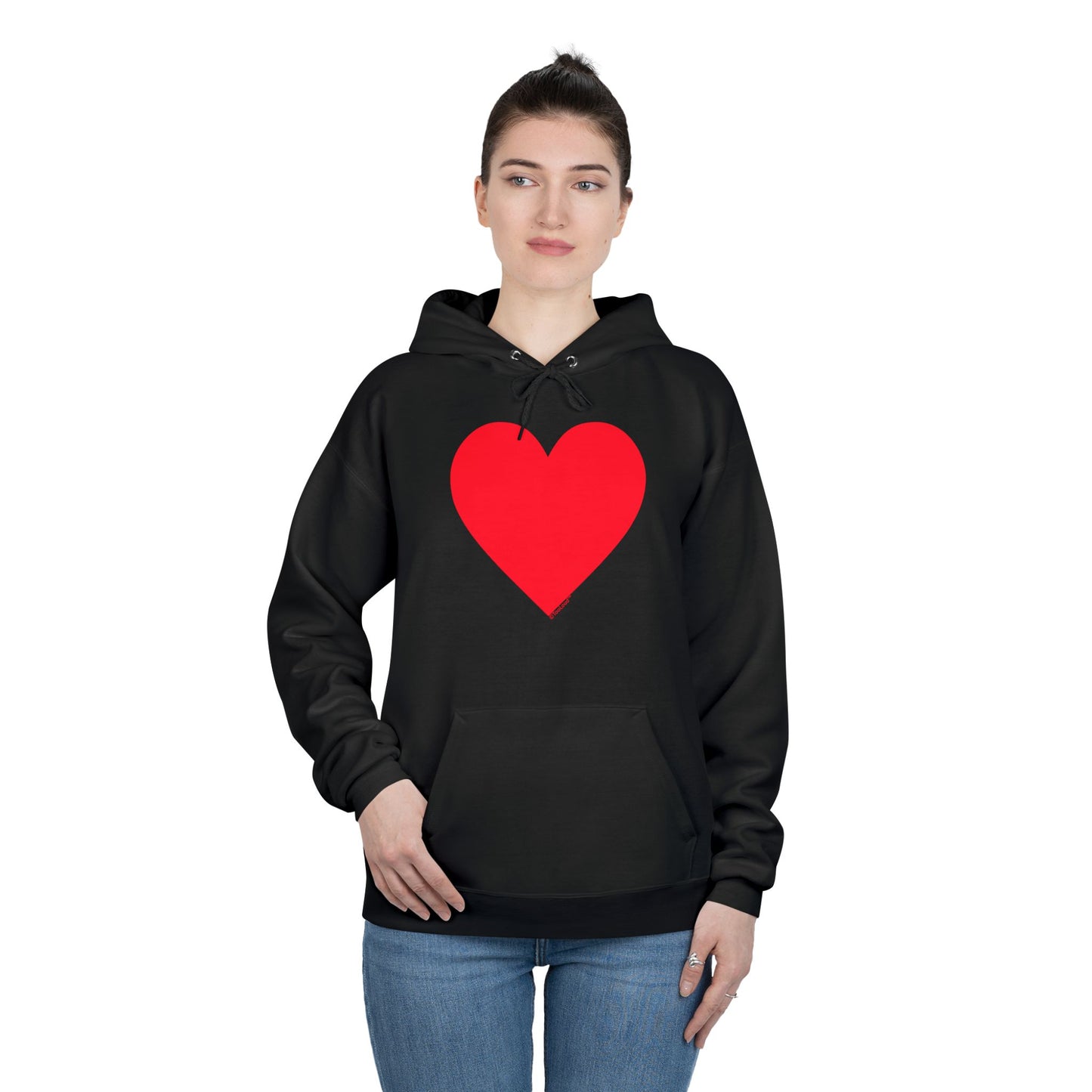 TOOLOUD Big Red Heart Valentine's Day Dark Unisex Hoodie Sweatshirt