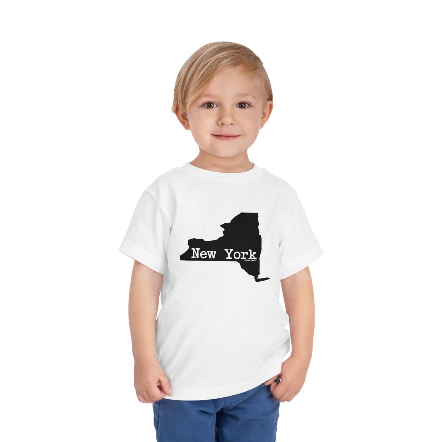 New York - United States Shape Toddler T-Shirt by TOOLOUD