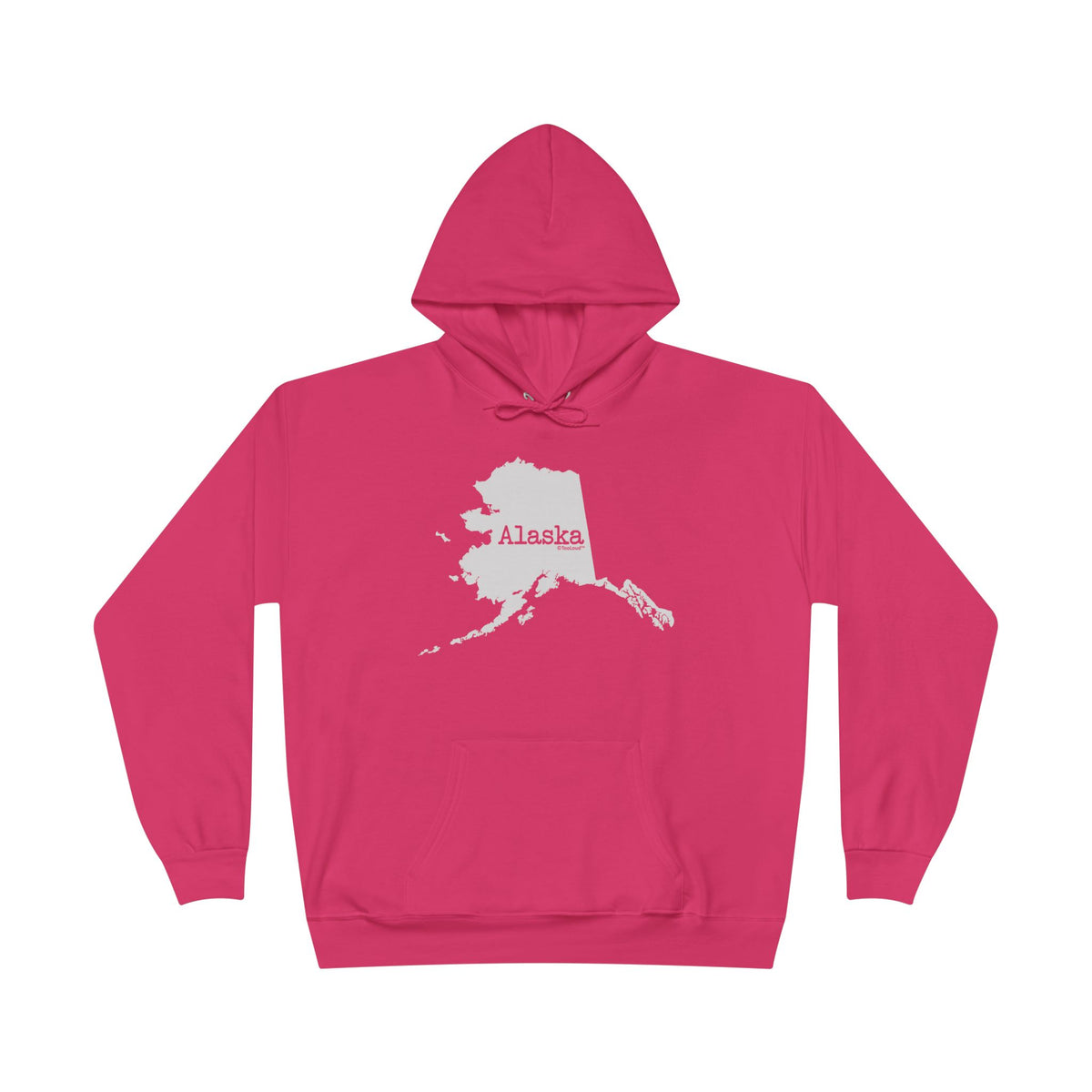 Alaska – United States Shape Dark Hoodie Sweatshirt by TOOLOUD
