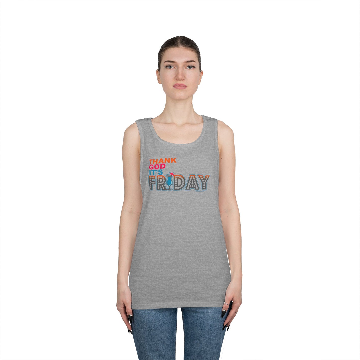 Thank God It's Friday Mixed Drink Loose Tank Top by TOOLOUD