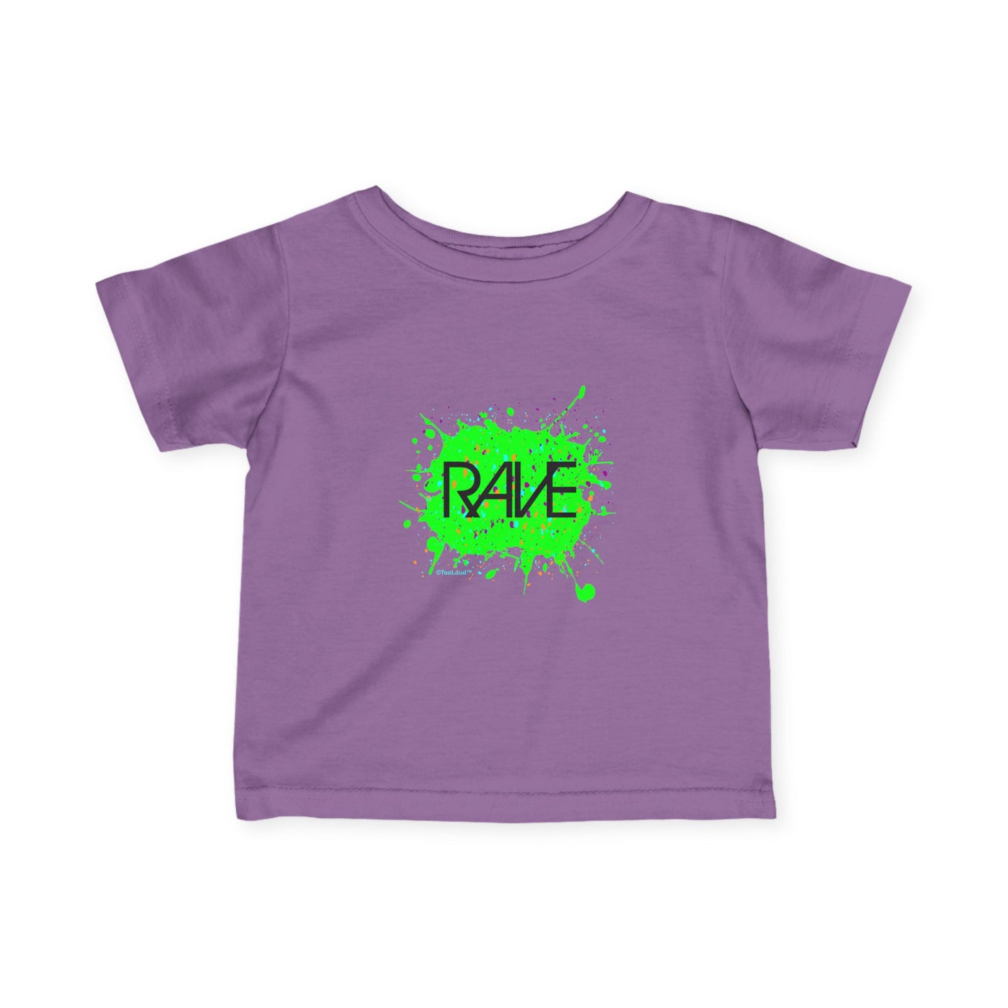 Rave Splatter Green Infant T-Shirt Dark by TOOLOUD