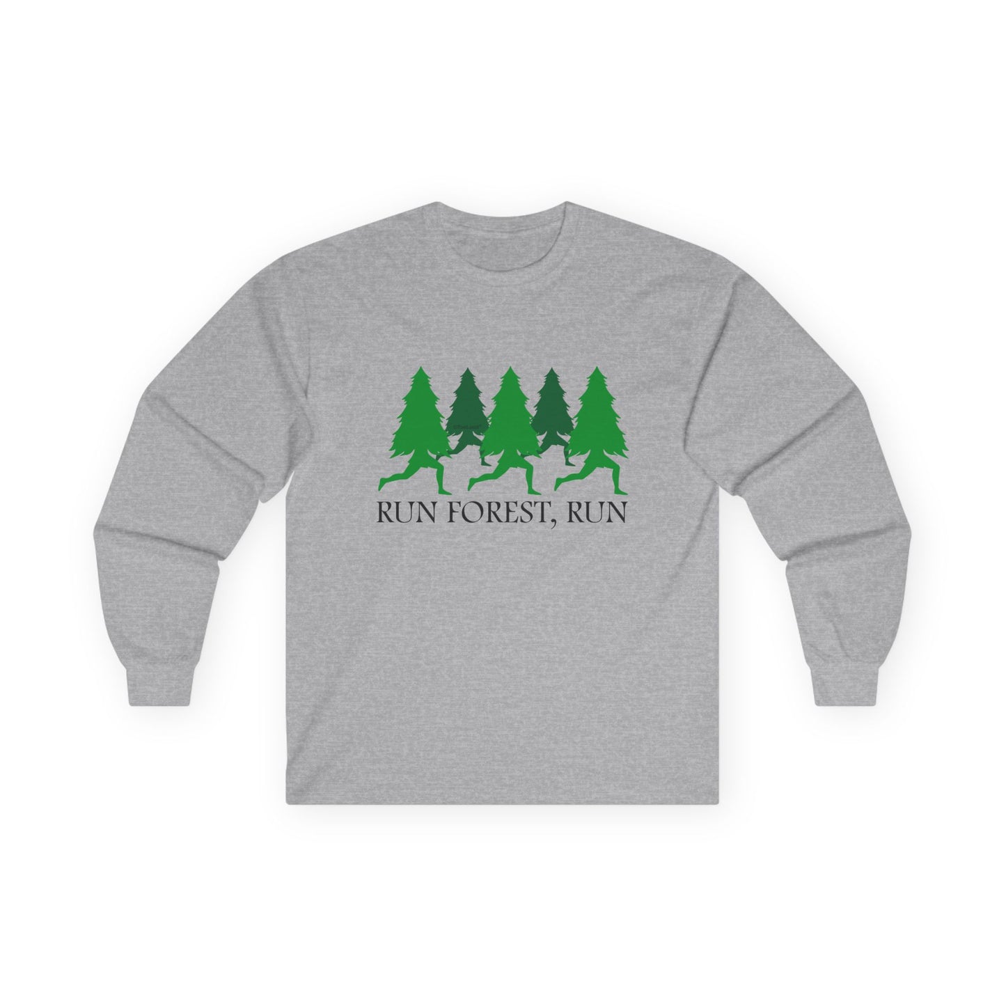 Run Forest Run Funny Adult Long Sleeve Shirt by TOOLOUD