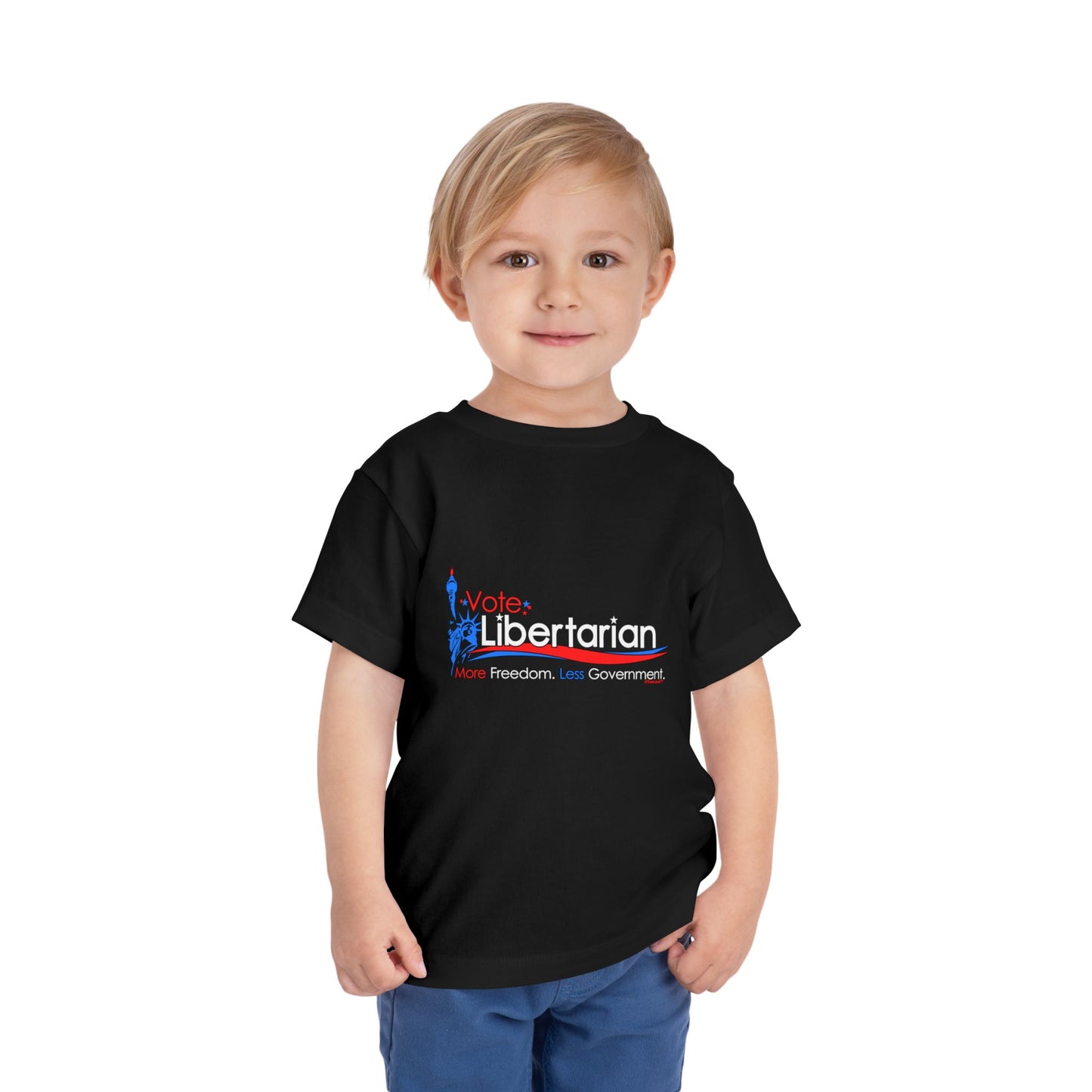 Libertarian Slogan Toddler Dark T-Shirt by TOOLOUD