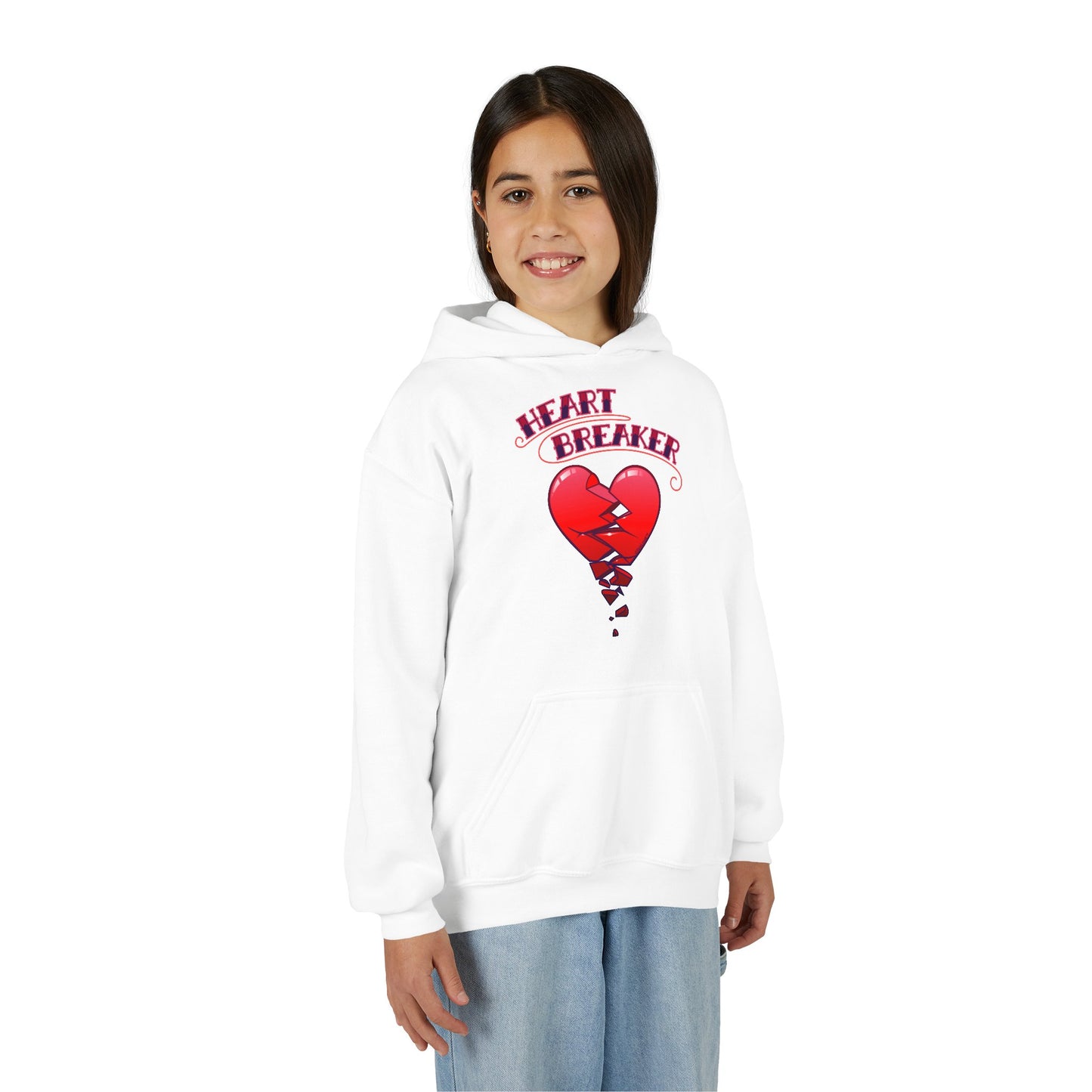 Heart Breaker Cute Childrens Hoodie by TOOLOUD