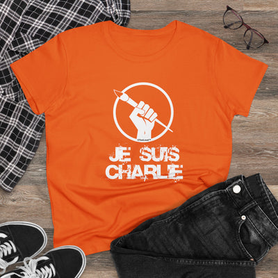 Je Suis Charlie Women's T-Shirt Midweight Cotton Tee