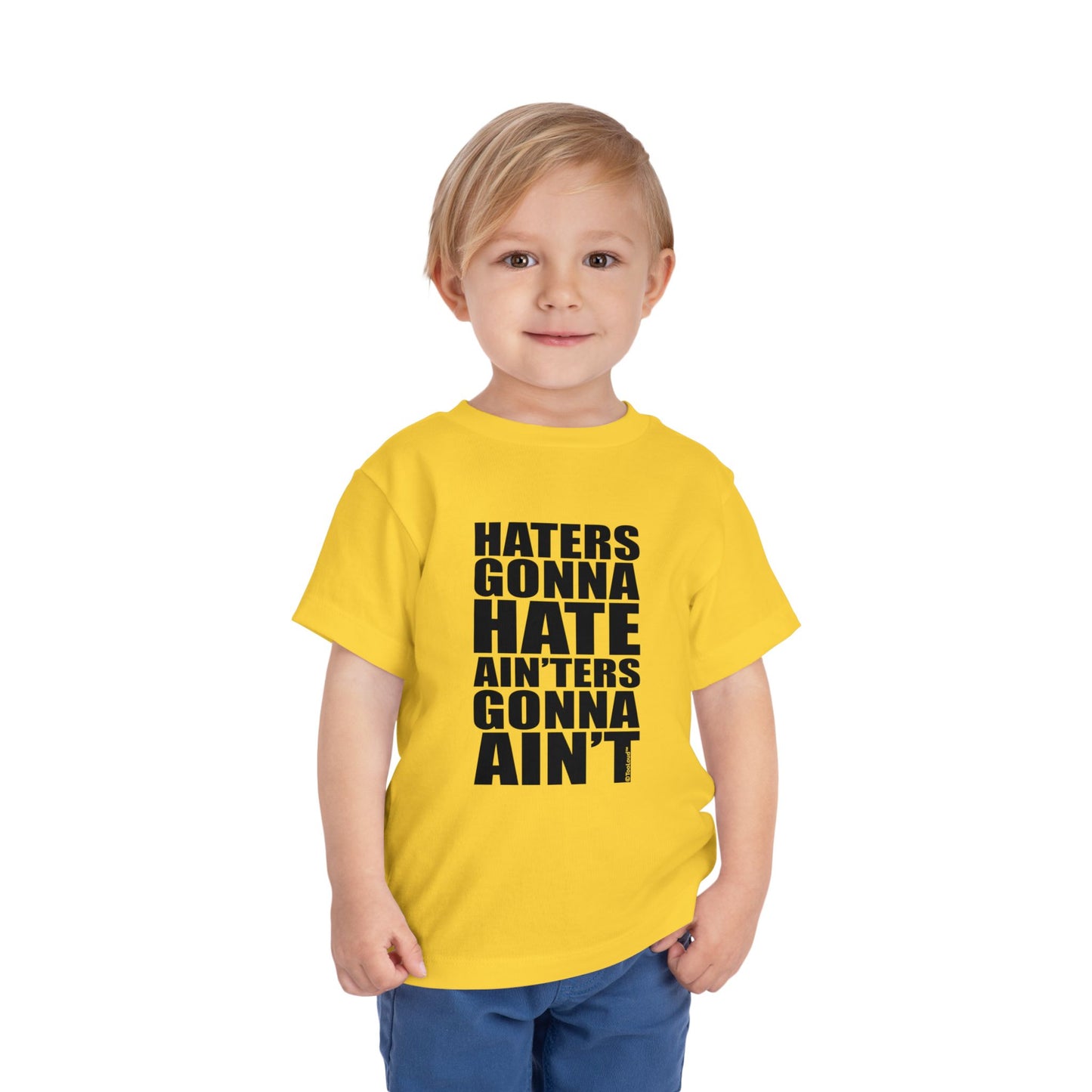 Haters Gonna Hate Ainters Gonna Aint Toddler T-Shirt by TOOLOUD