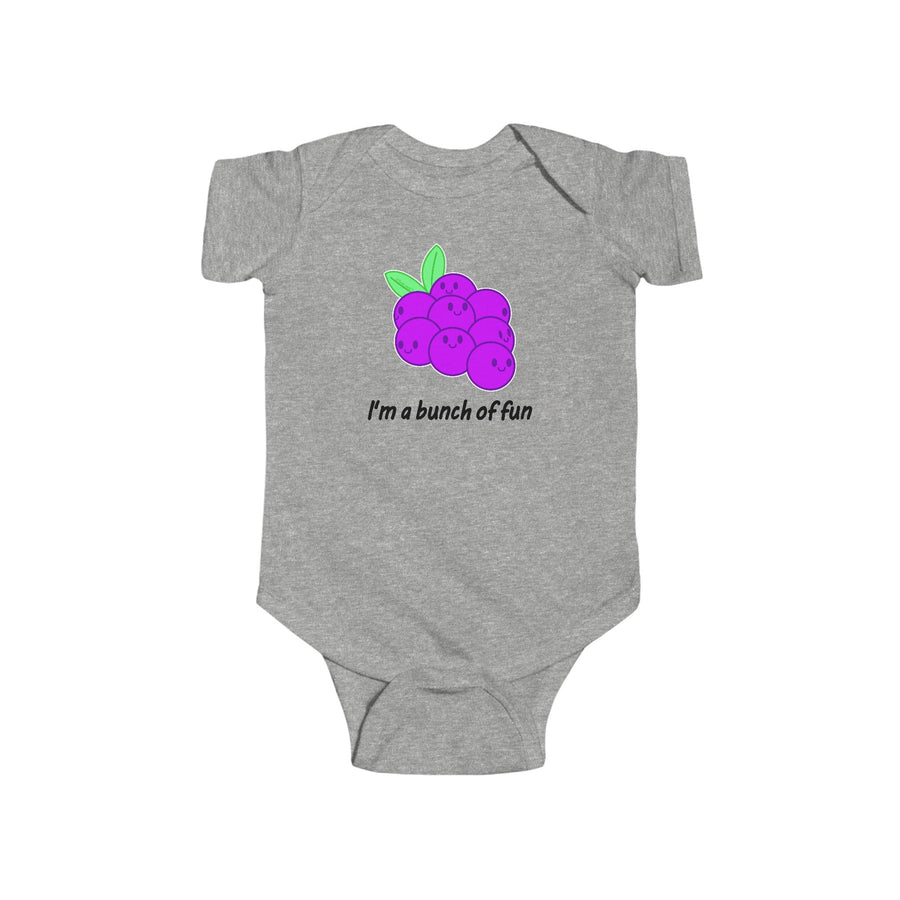 TooLoud Grapes - I'm a Bunch of Fun Baby Romper Bodysuit