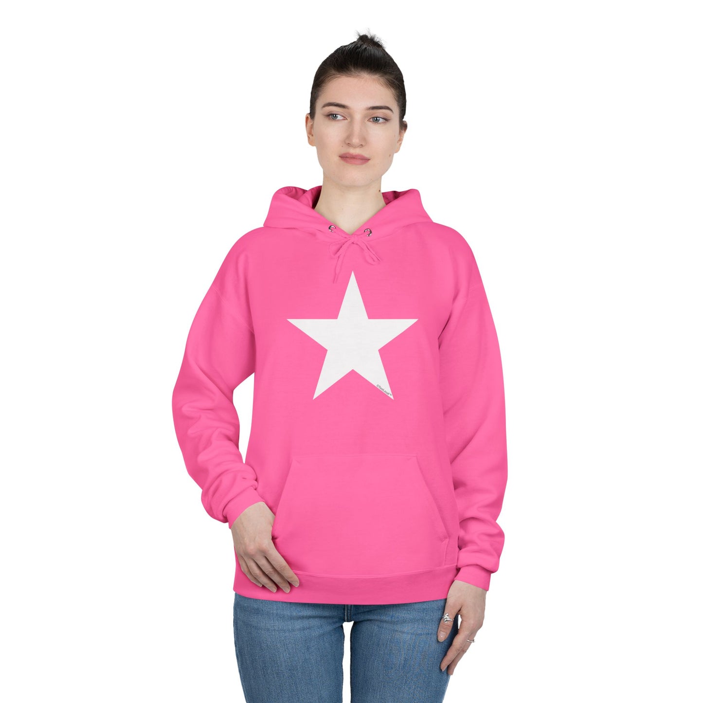 White Star Dark Adult Hoodie Sweatshirt by TOOLOUD