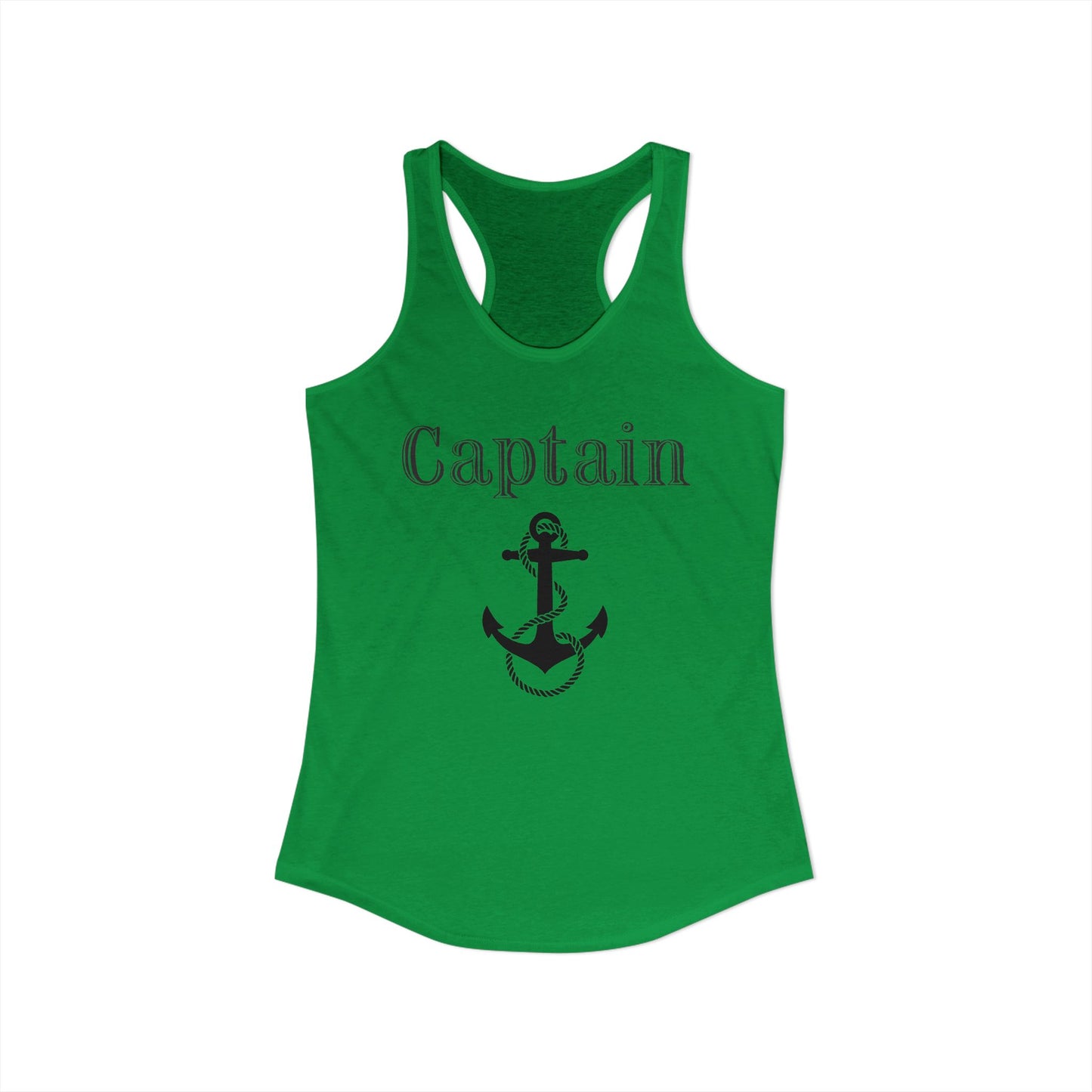Ship Captain Nautical Anchor Boating Women’s Racerback Tank Top by TOOLOUD™