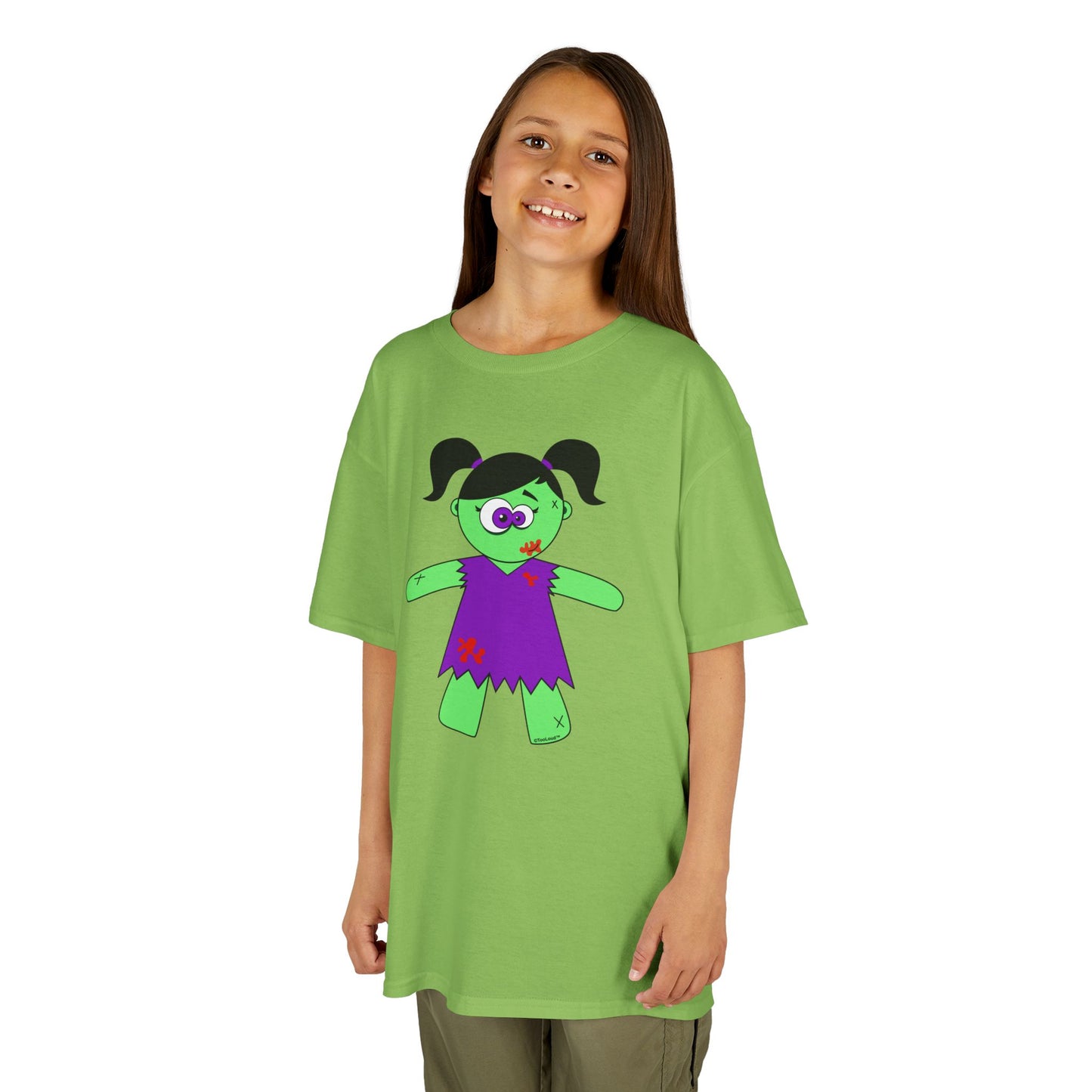 Zombie Girl Halloween Children’s T-Shirt by TOOLOUD