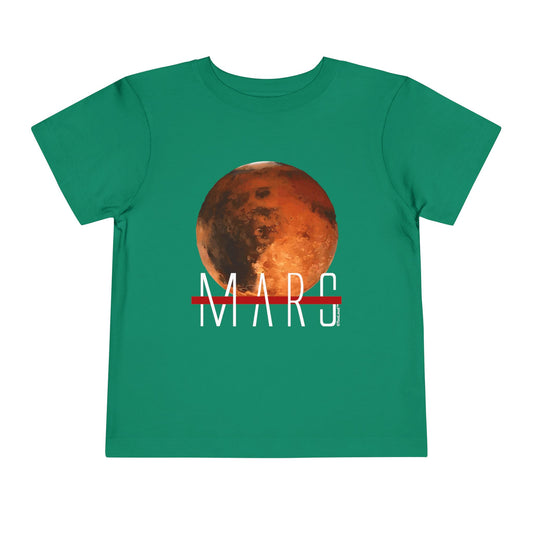 Planet Mars Text Toddler T-Shirt Dark by TOOLOUD