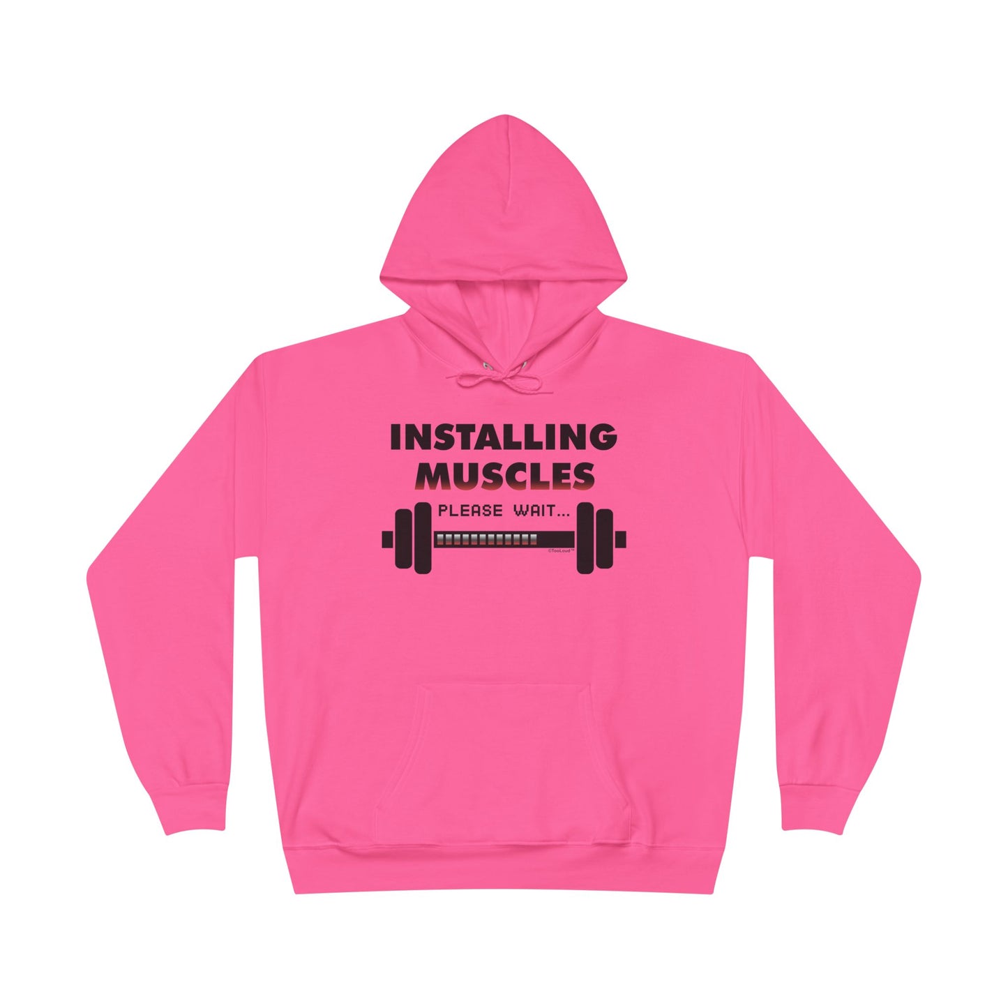 Installing Muscles Hoodie Sweatshirt Hooded Pullover by TOOLOUD