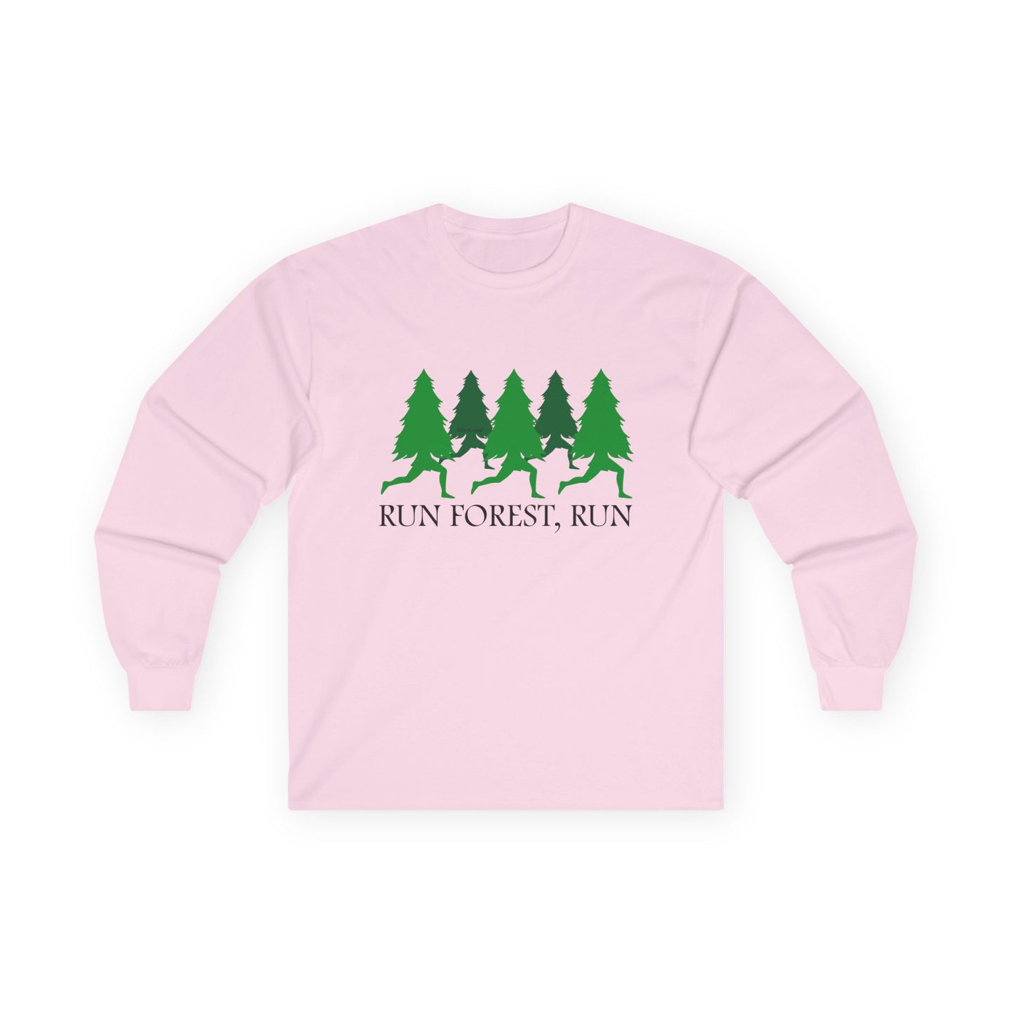 Run Forest Run Funny Adult Long Sleeve Shirt by TOOLOUD