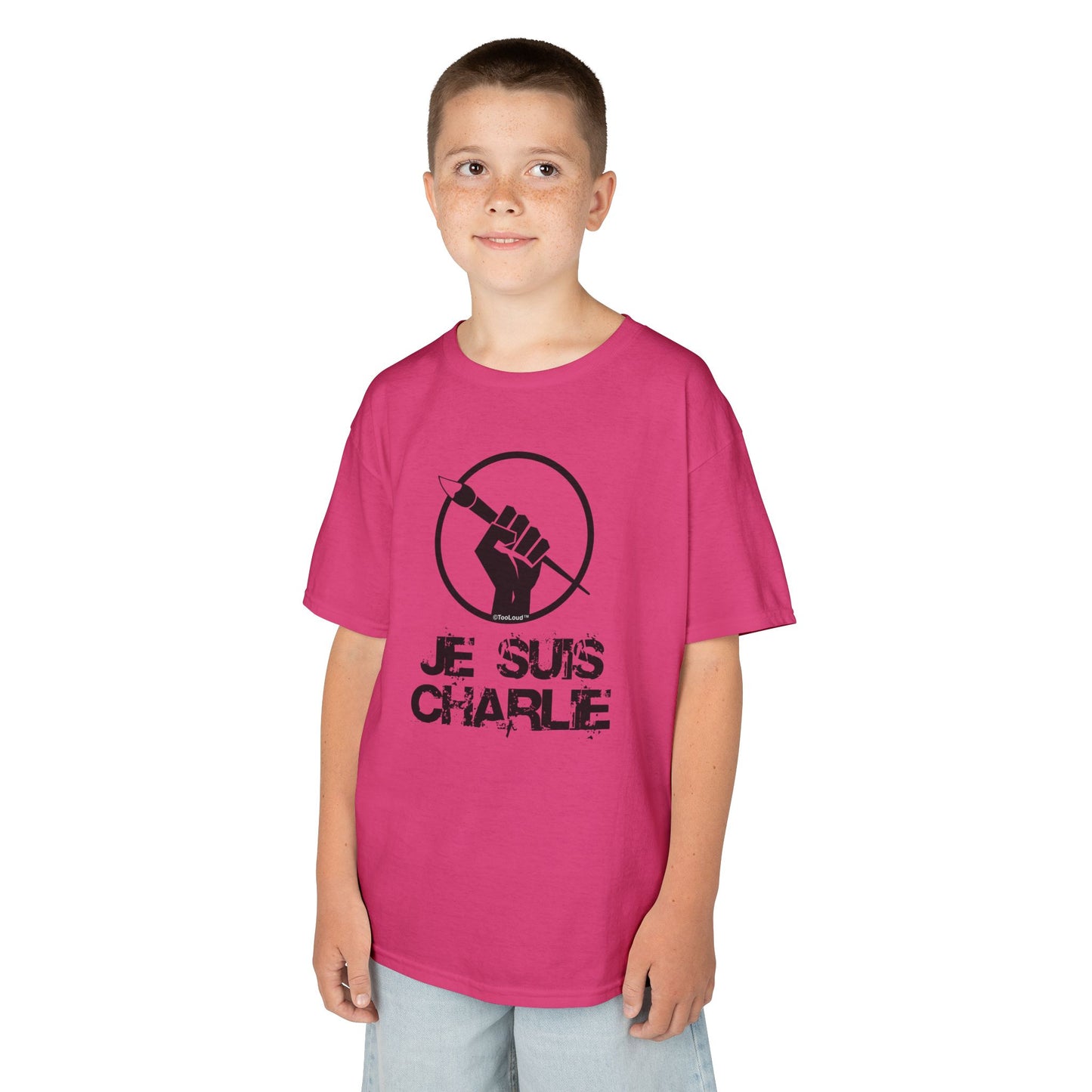 Je Suis Charlie Children's Heavy T-Shirt by TOOLOUD