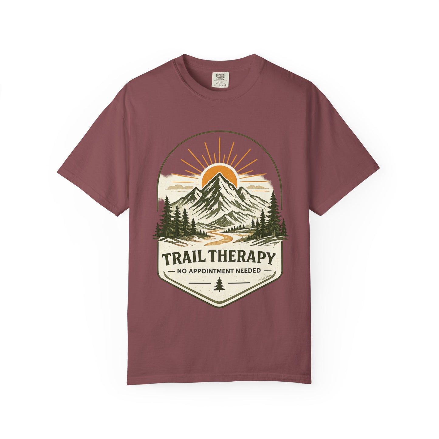 Trail Therapy No Appointment Needed T-Shirt – Garment-Dyed Unisex Hiking Tee