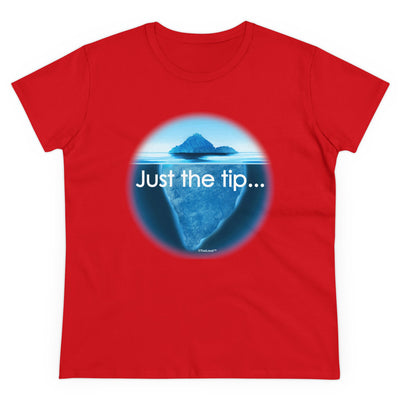 TooLoud Iceberg Just The Tip Women's Cotton T-Shirt