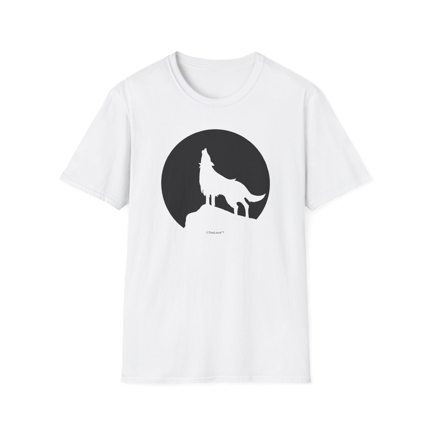 Wolf Howling at the Moon – Design #1 Women’s T-Shirt by TOOLOUD