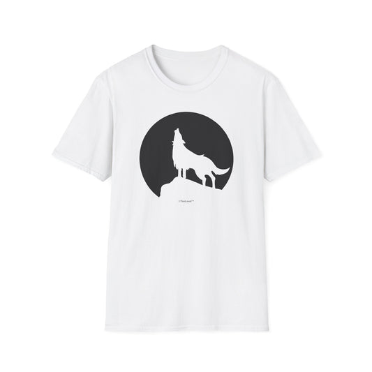 Wolf Howling at the Moon – Design #1 Women’s T-Shirt by TOOLOUD