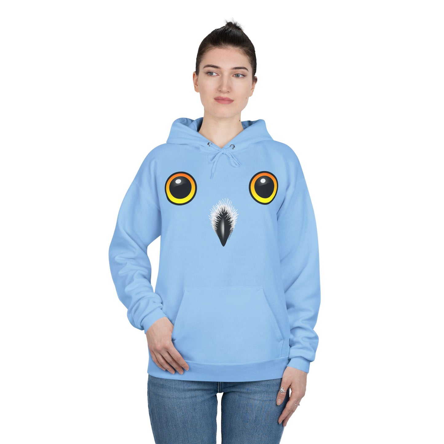 Cute Snowy Owl Face Hoodie Pullover Sweatshirt by TOOLOUD™