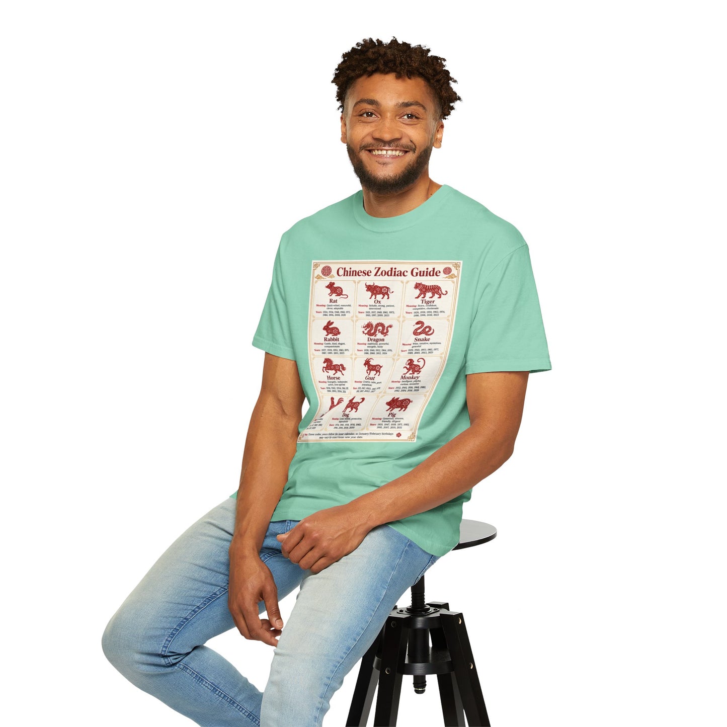 Chinese Zodiac Guide Design #1 Unisex T-Shirt by TOOLOUD