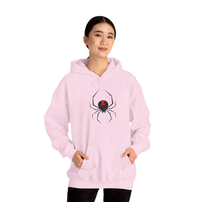 TooLoud Black Widow Spider Design Unisex Hoodie Sweatshirt