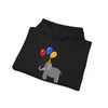 TooLoud Cute Elephant with Balloons Unisex Hoodie Sweatshirt