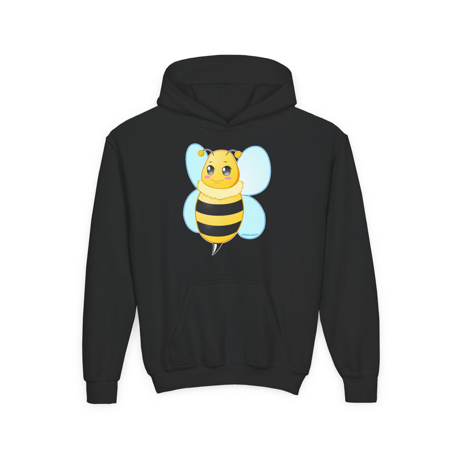 Cute Bee Youth Children's Hooded Sweatshirt by TooLoud