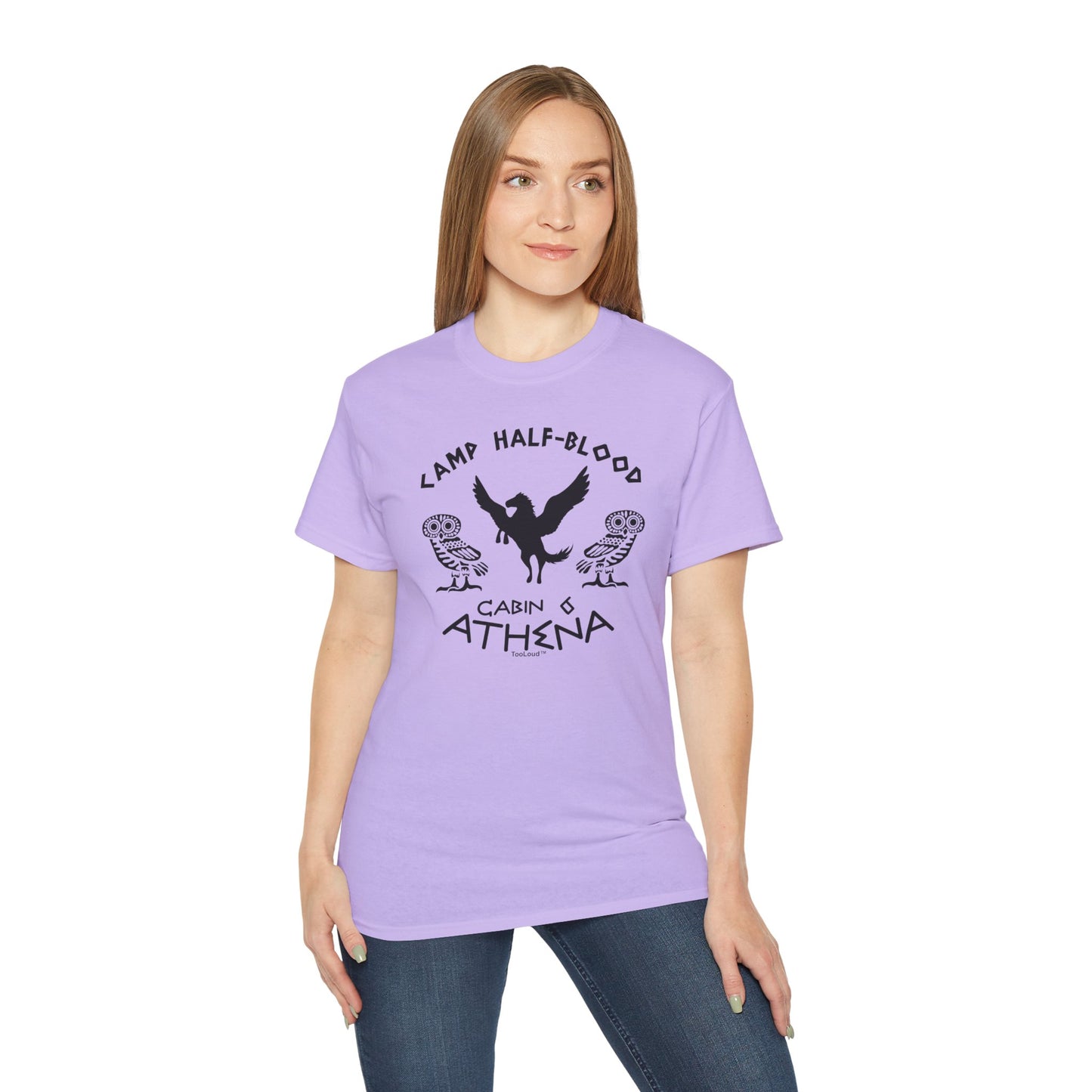 TOOLOUD Camp Half-Blood Cabin 6 Athena Women's T-Shirt (Style 2000)