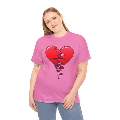 Crumbling Broken Heart Adult Unisex T-Shirt Tee