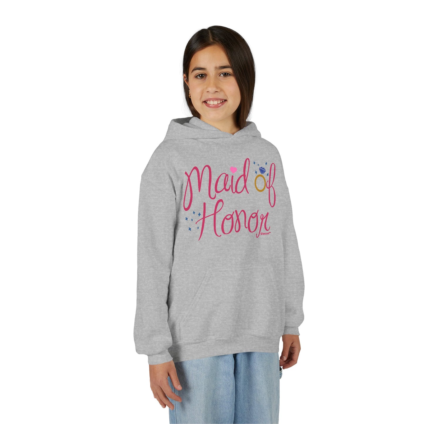 Maid of Honor – Diamond Ring Design – Color Youth Children’s Hoodie by TOOLOUD™